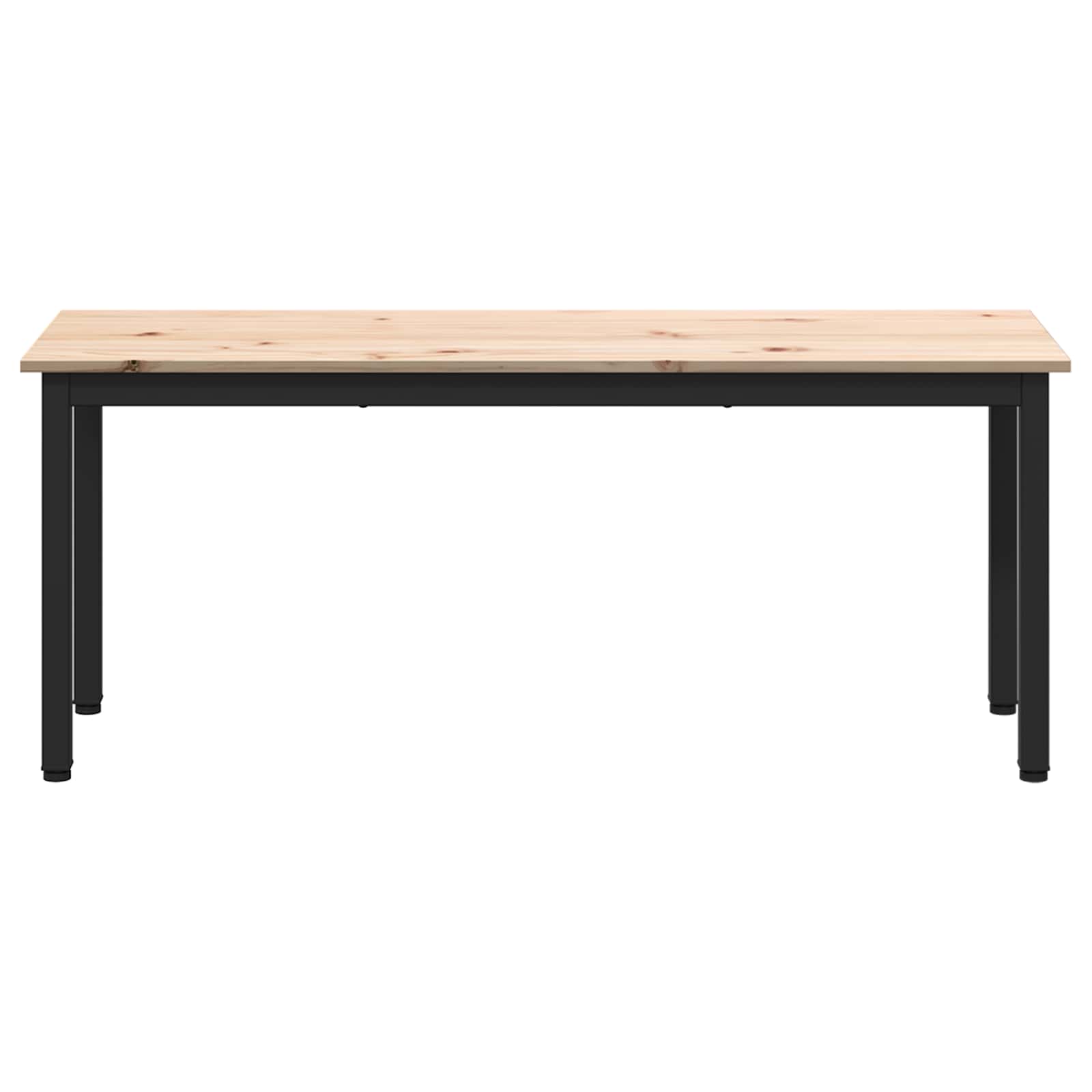 banc Naturel 110 x 35 x 45 cm Bois de pin massif - XIOS