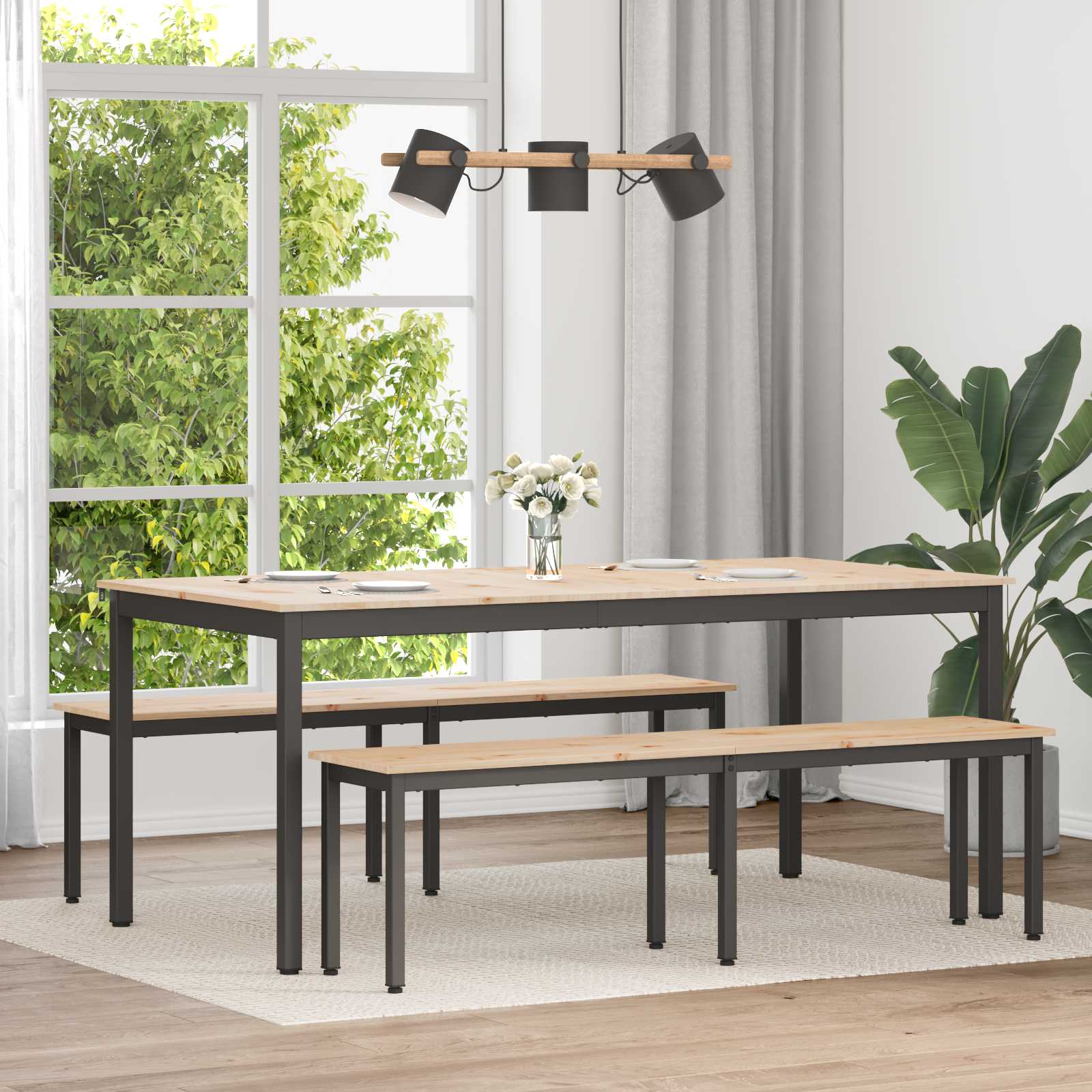 Table de salle à manger / Table de repas Naturel - XIOS