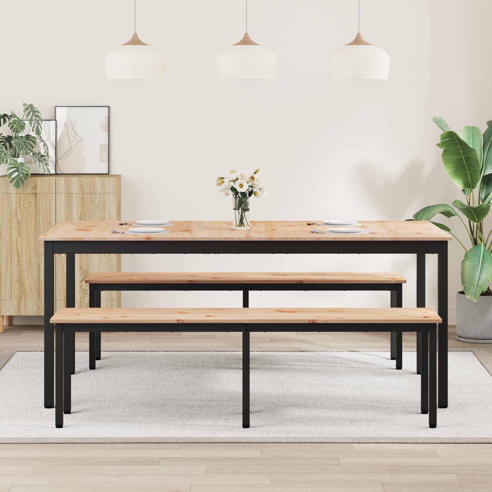 Table de salle à manger / Table de repas Naturel - XIOS