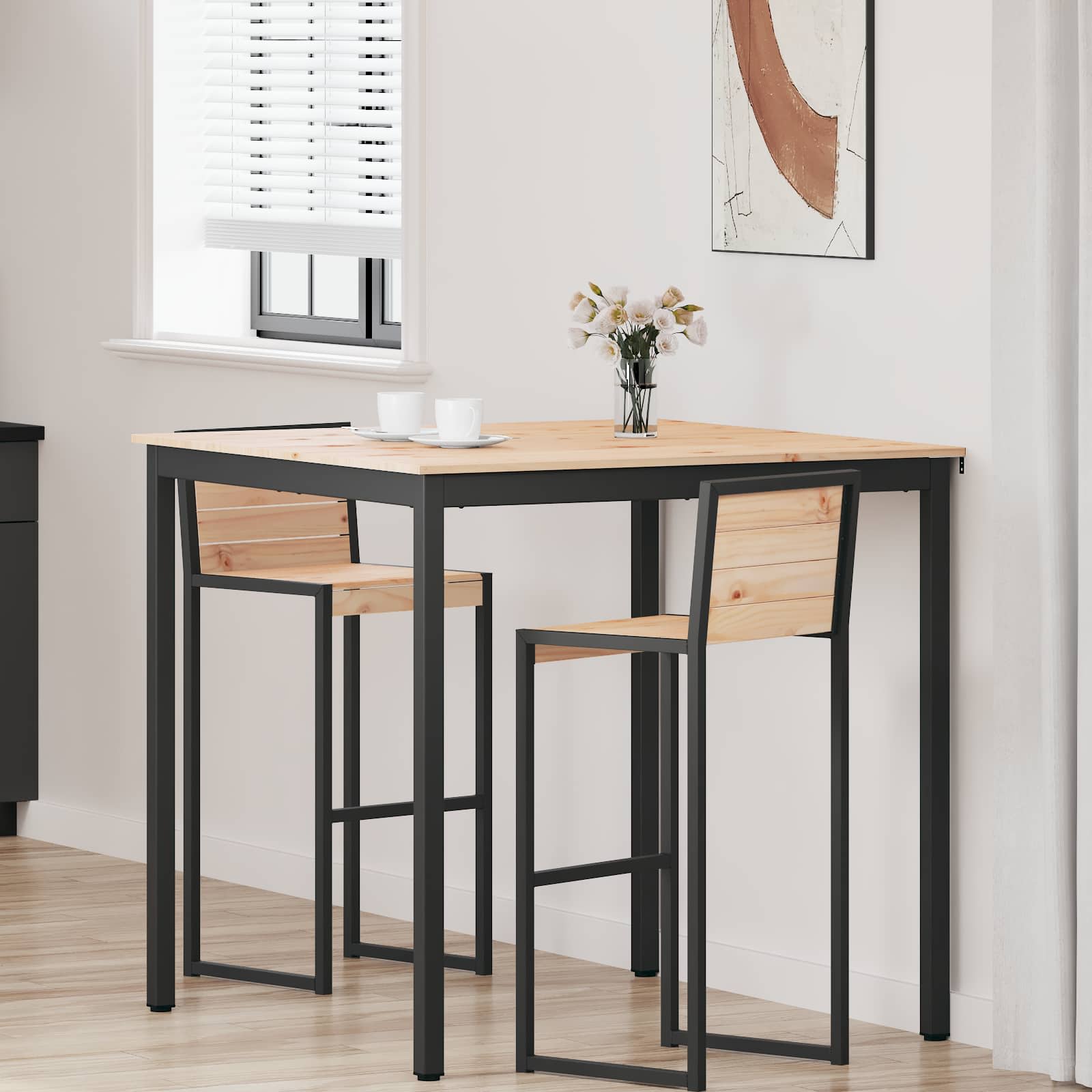 Table de bar Naturel 110 x 55 x 105 cm Bois de pin massif - XIOS
