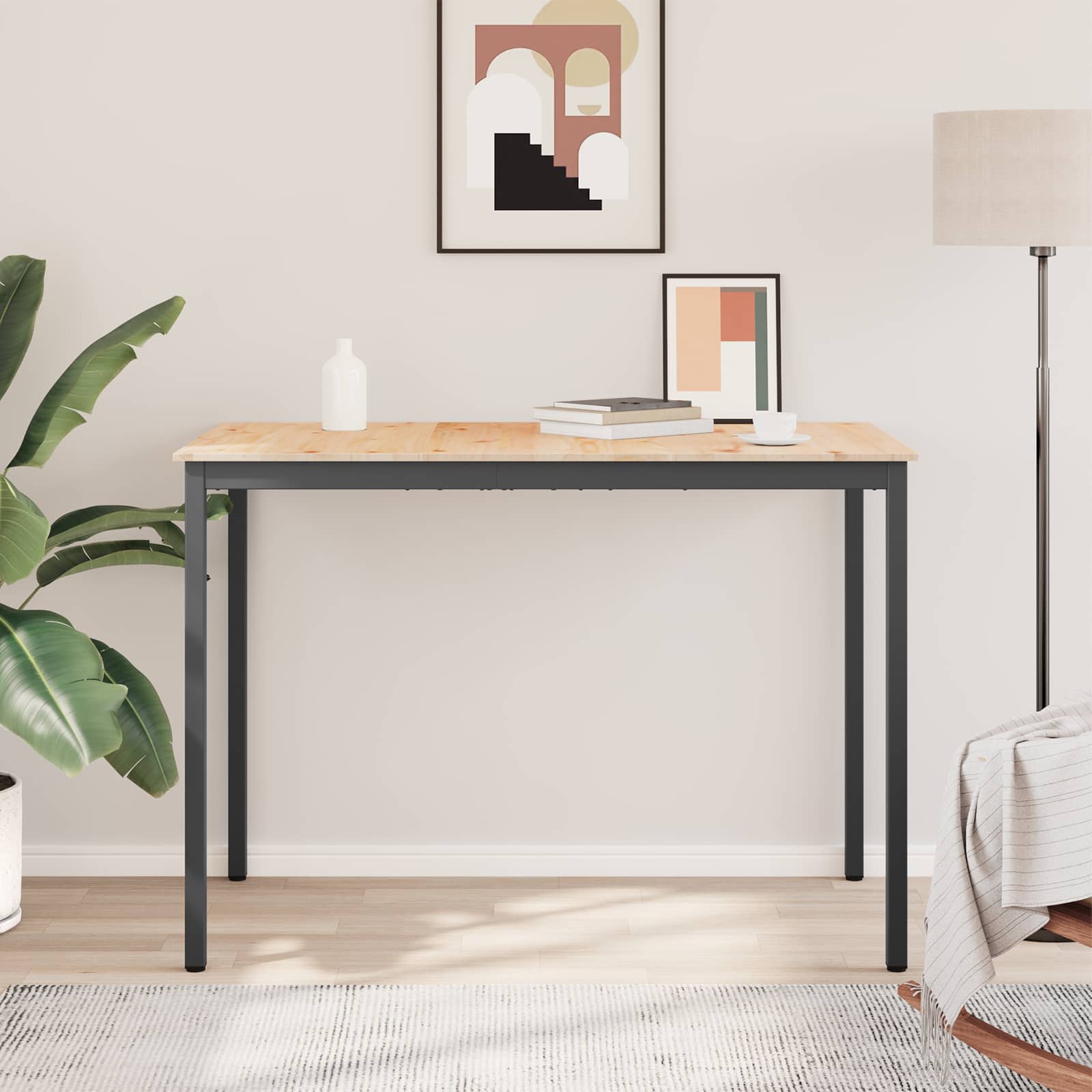 Table de bar Naturel 110 x 55 x 105 cm Bois de pin massif - XIOS