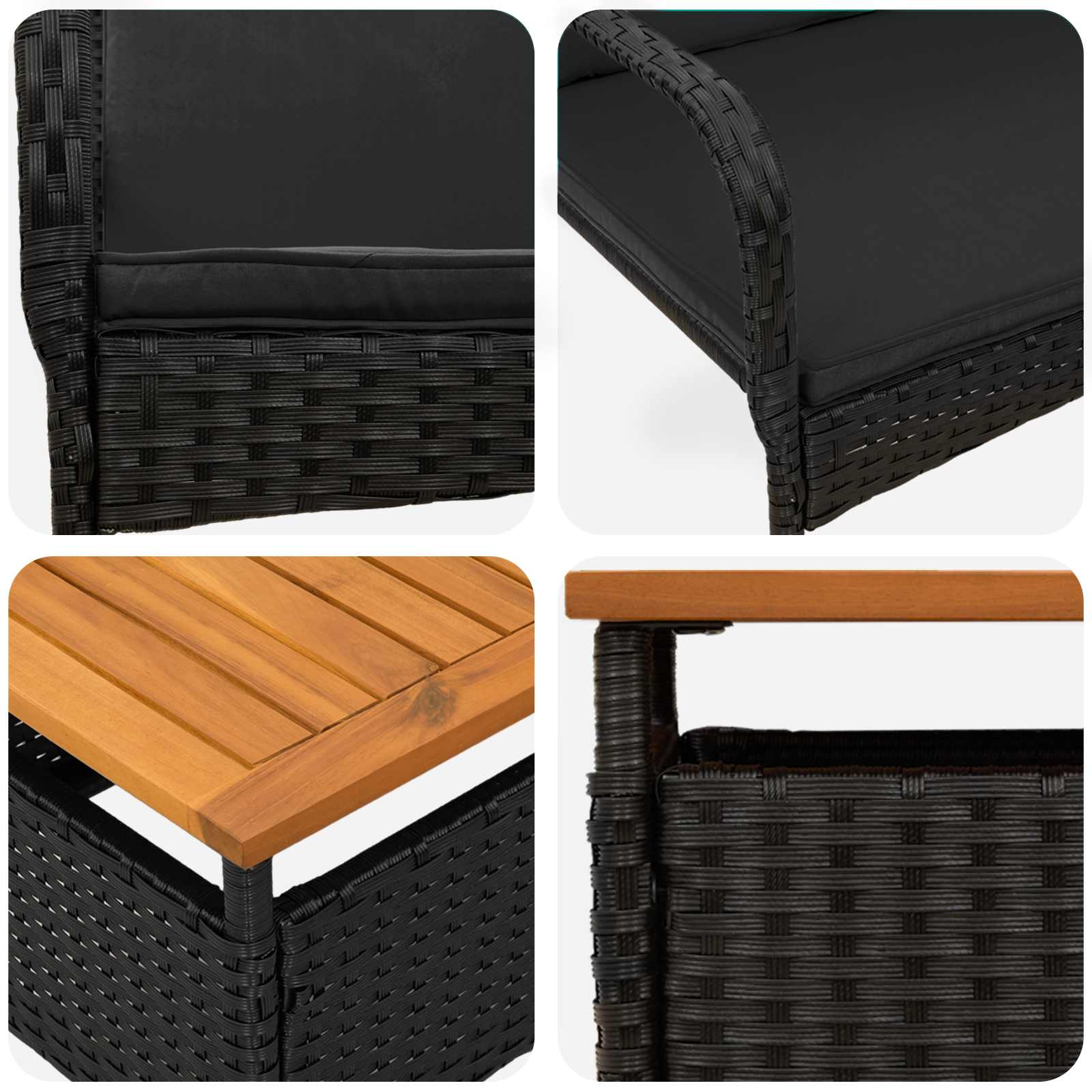 Ensemble de jardin avec coussin acier - XIOS