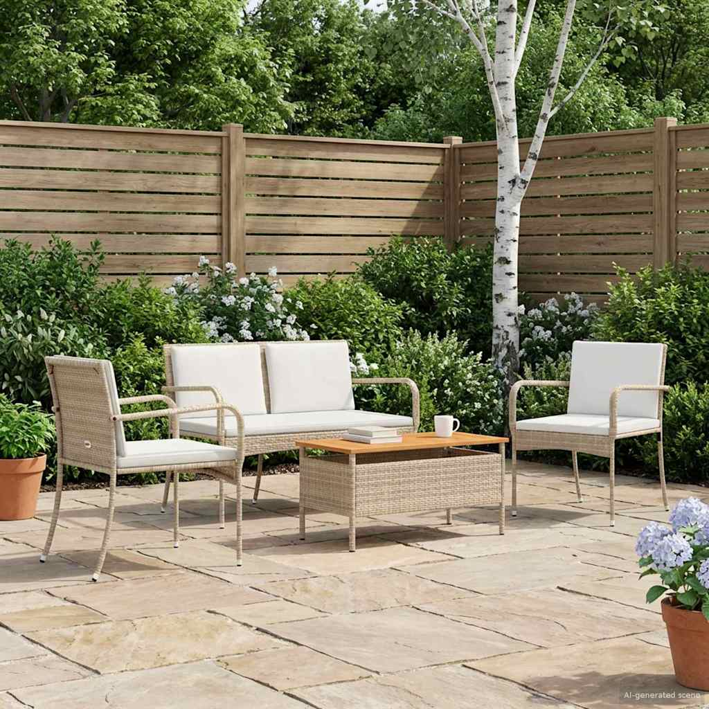 Ensemble de jardin avec coussin acier - XIOS