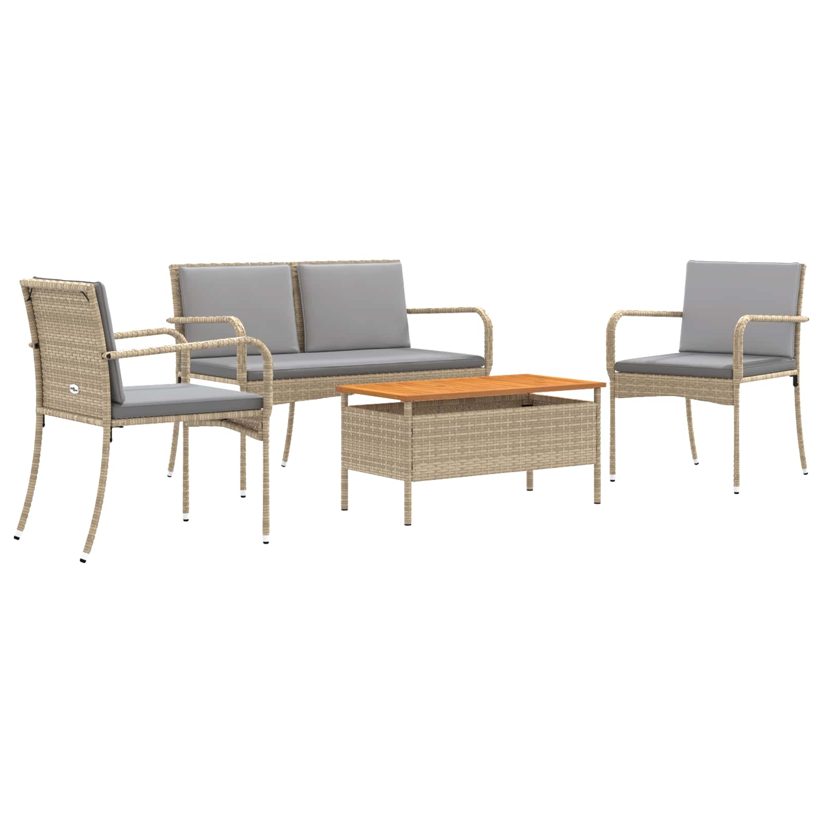Ensemble de jardin avec coussin acier - XIOS