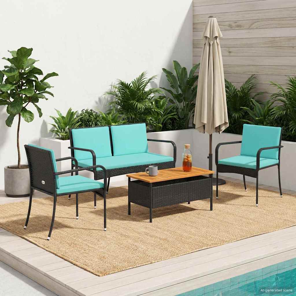 Ensemble de jardin avec coussin acier - XIOS