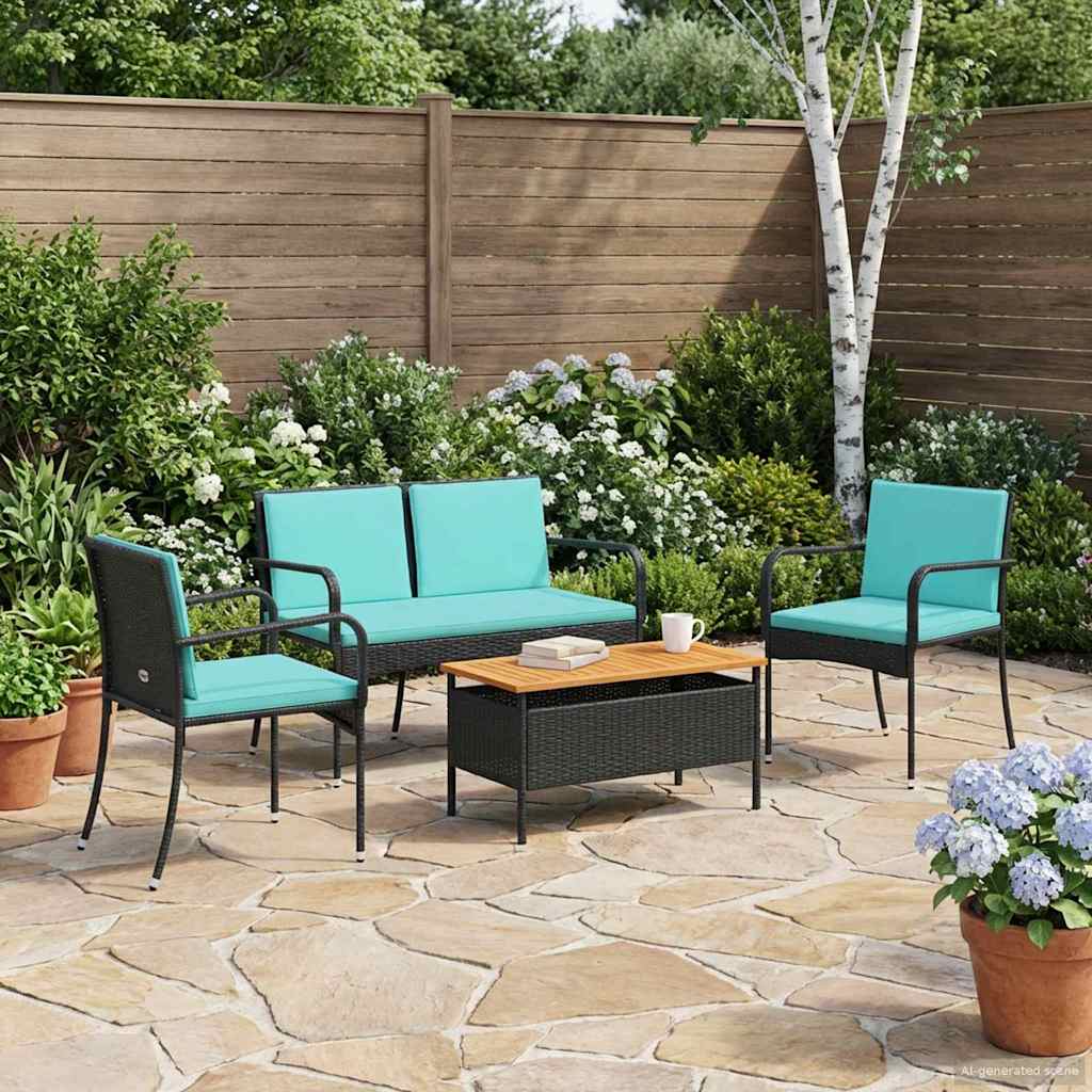Ensemble de jardin avec coussin acier - XIOS