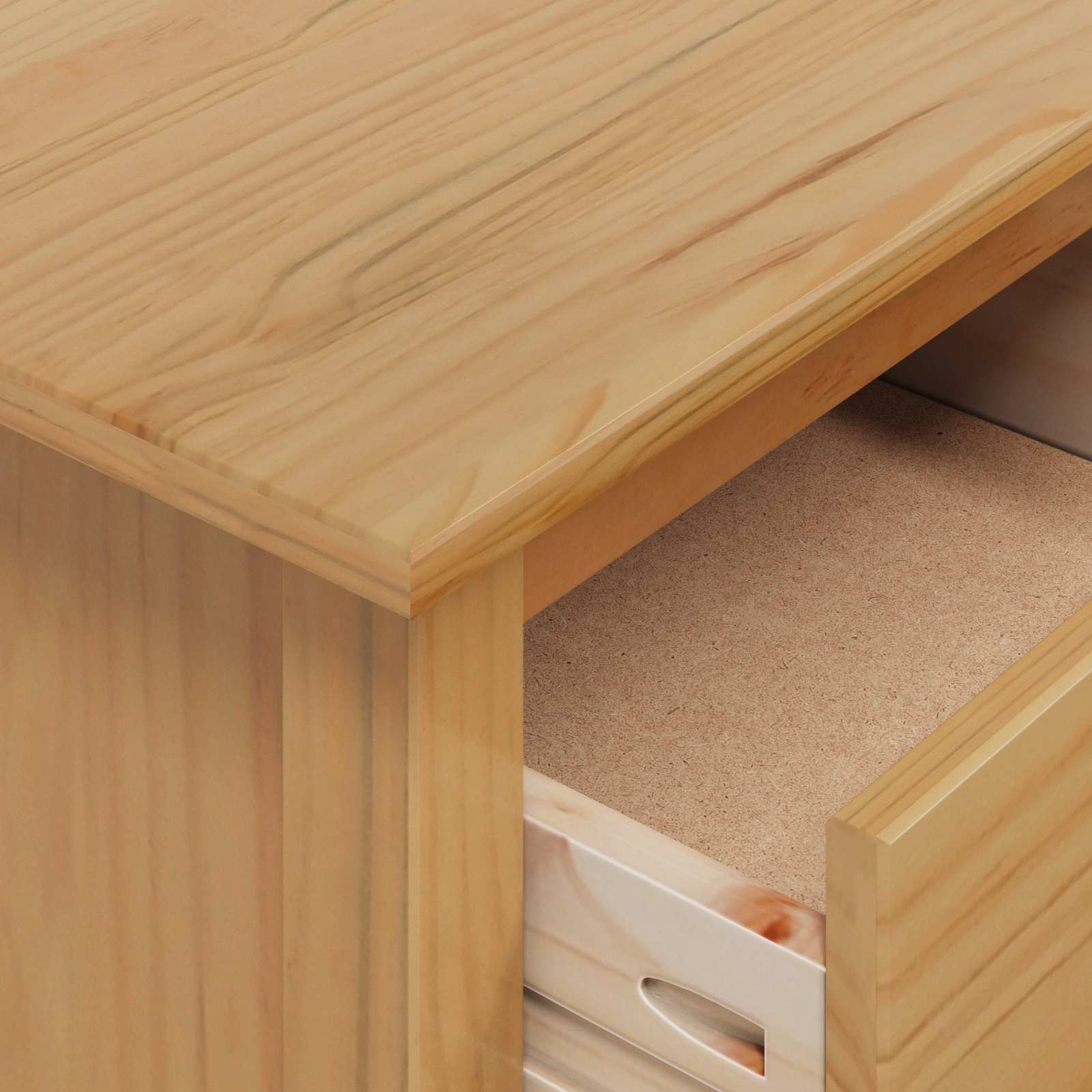 Cabinet de chevet avec tiroir HILL Marron miel 46 x 35 x 65 cm - XIOS