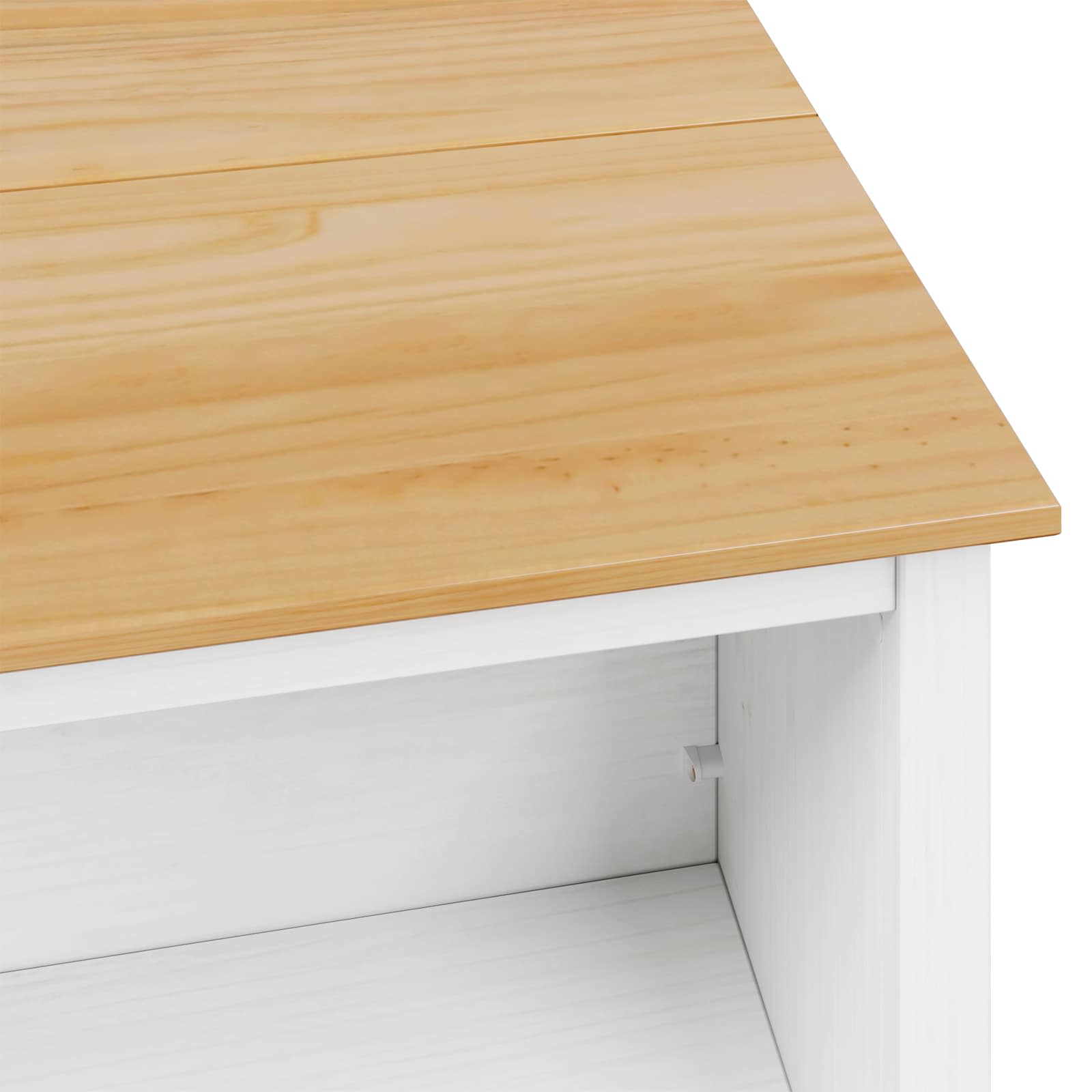 Îlots de Cuisine HILL Blanc 112 x 66 x 90 cm Pin massif - XIOS