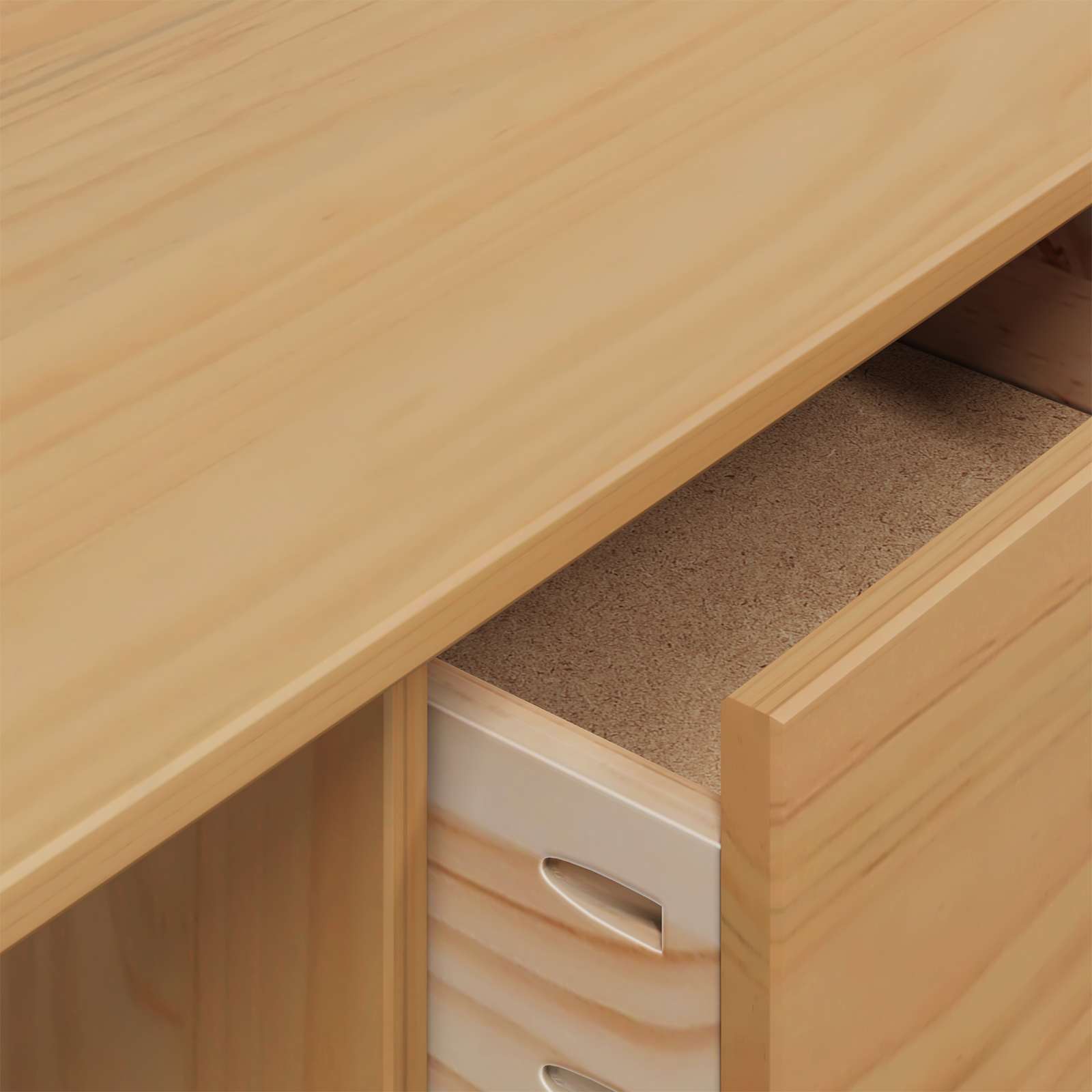 Bureau avec tiroirs avec tiroir Marron miel 100 x 45 x 74 cm - XIOS