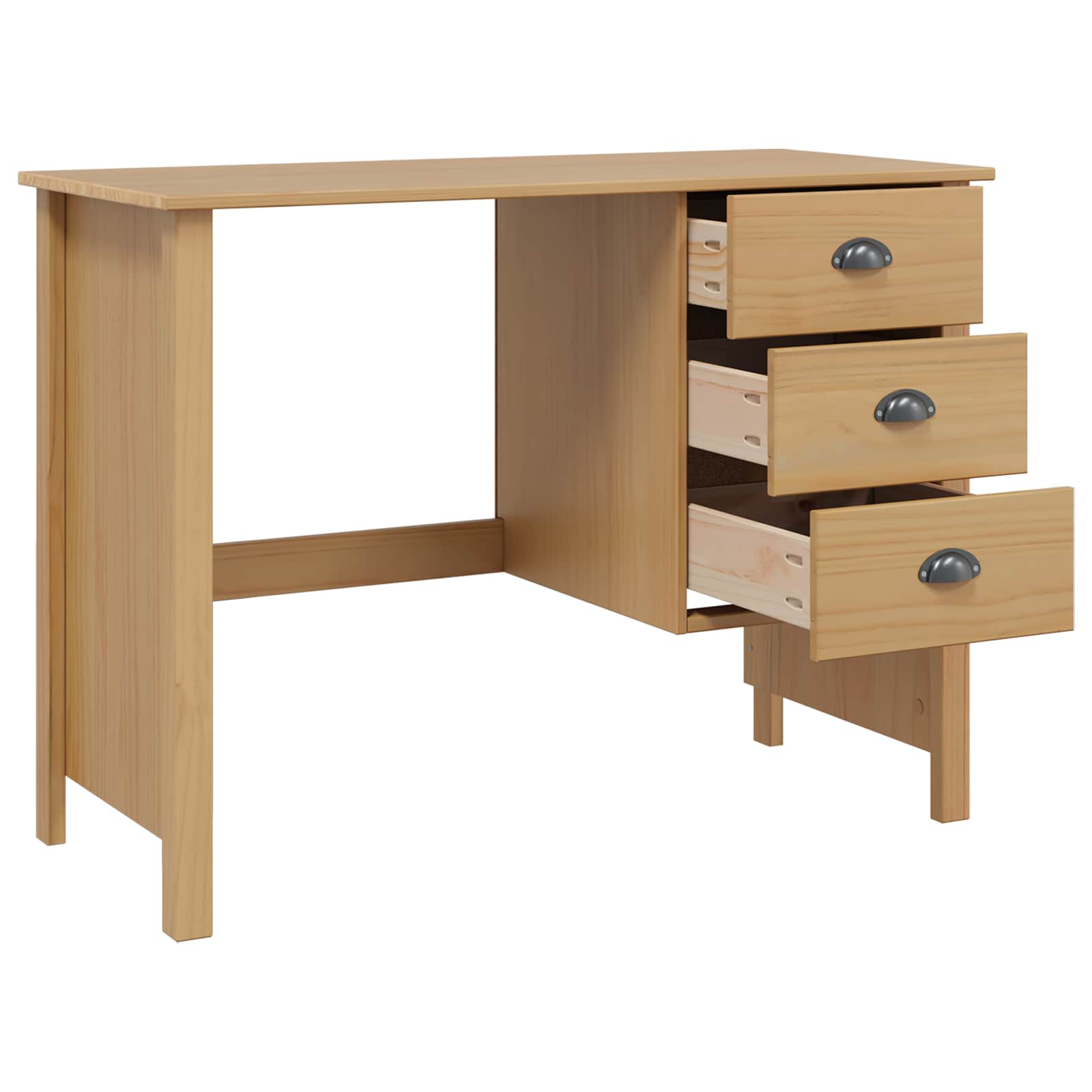 Bureau avec tiroirs avec tiroir Marron miel 100 x 45 x 74 cm - XIOS