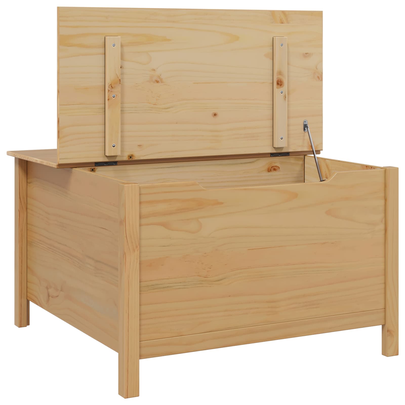 Table basse Marron miel 79,5 x 79,5 x 49 cm Bois de Pin Massif - XIOS