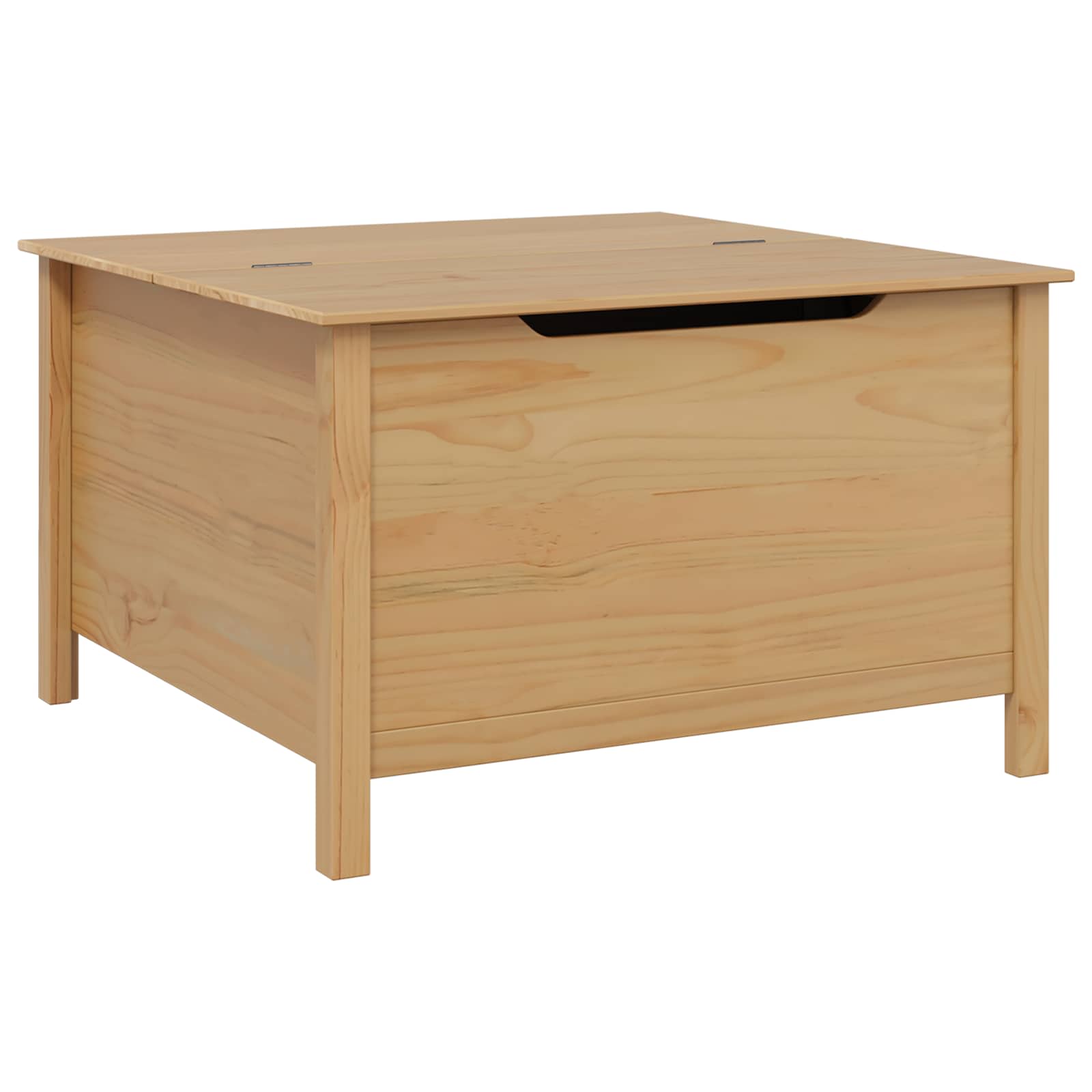 Table basse Marron miel 79,5 x 79,5 x 49 cm Bois de Pin Massif - XIOS