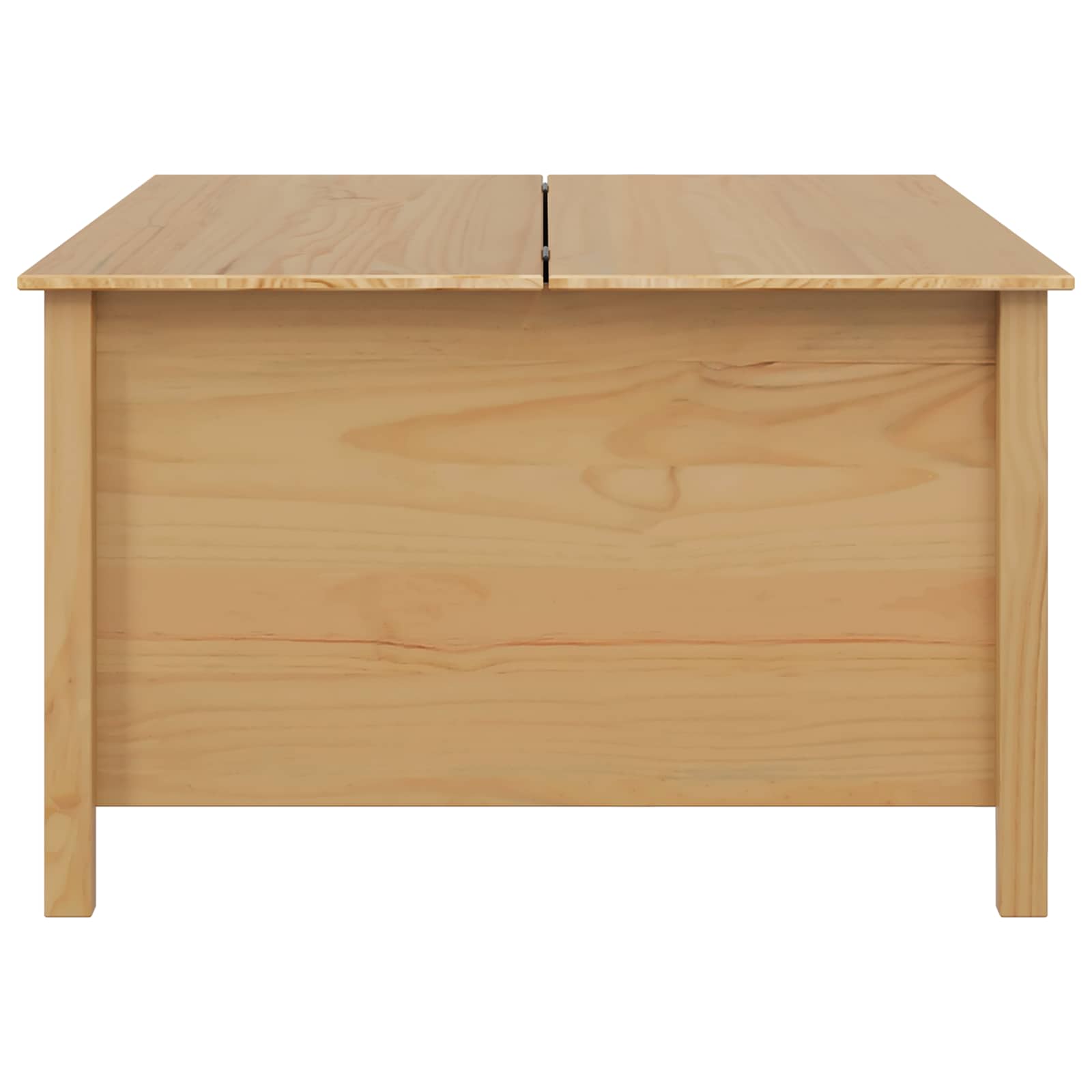 Table basse avec tiroir HILL Marron miel 79,5 x 79,5 x 49 cm