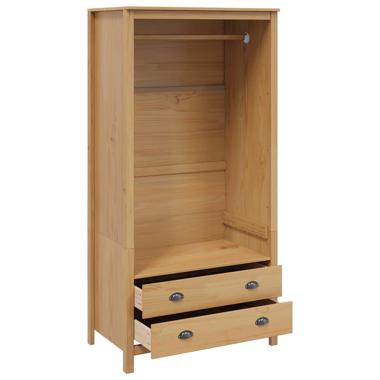 Armoire HILL Marron miel 84 x 50 x 170 cm Pin massif - XIOS
