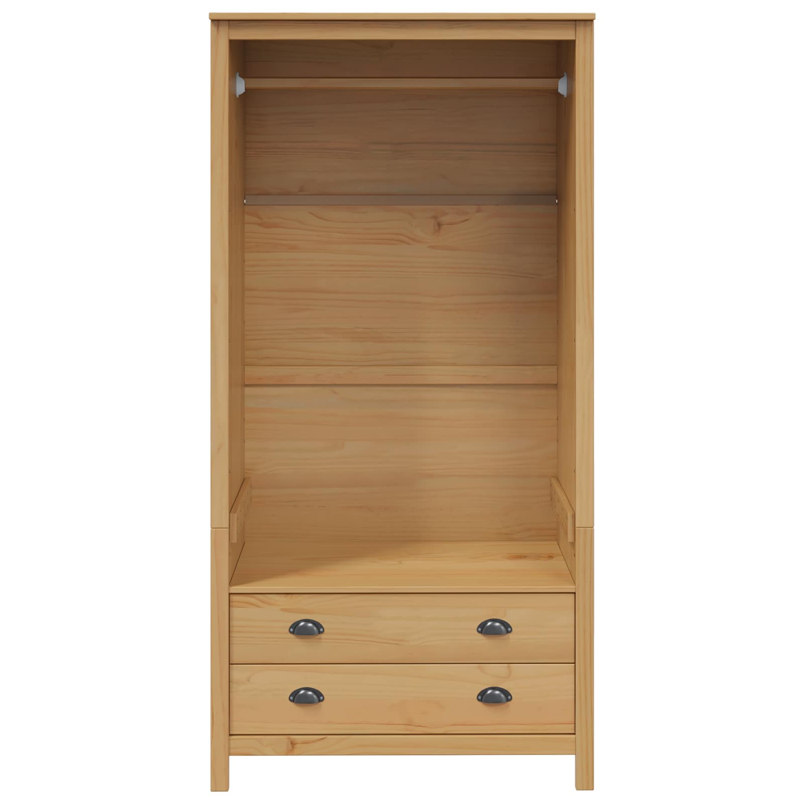 Armoire HILL Marron miel 84 x 50 x 170 cm Pin massif - XIOS