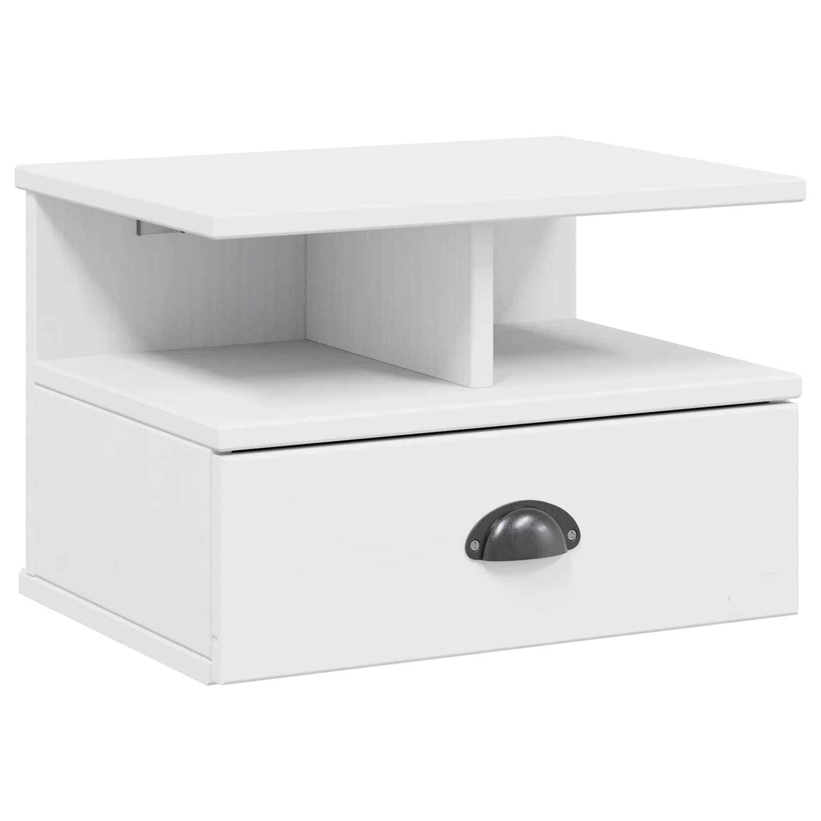 Cabinet de chevet Blanc 40 x 31 x 27 cm Bois de Pin Massif - XIOS