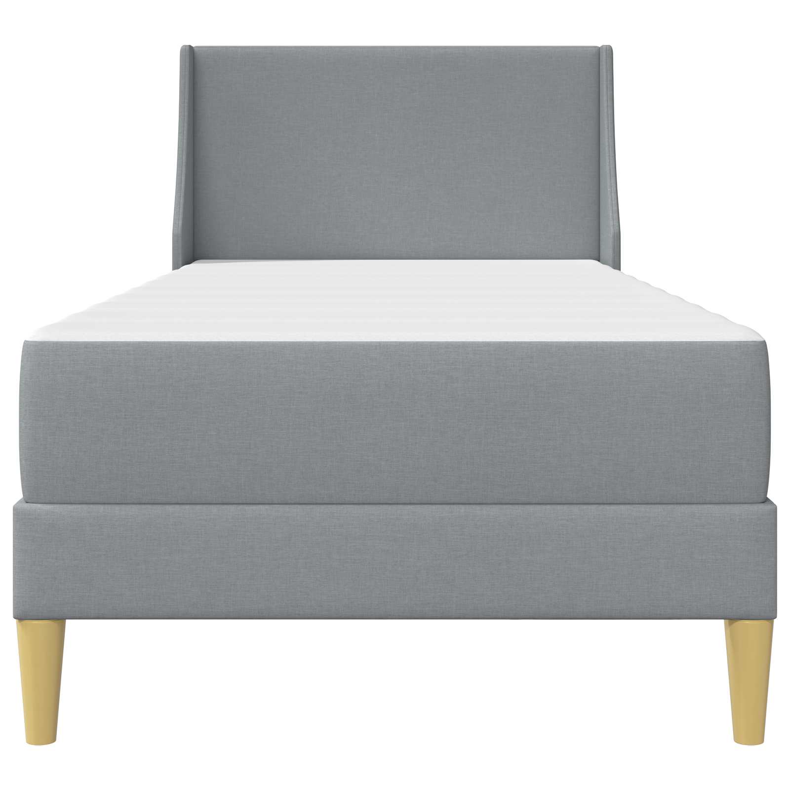 Cadre de lit avec matelas Gris clair 80x 200 cm Polyester - XIOS