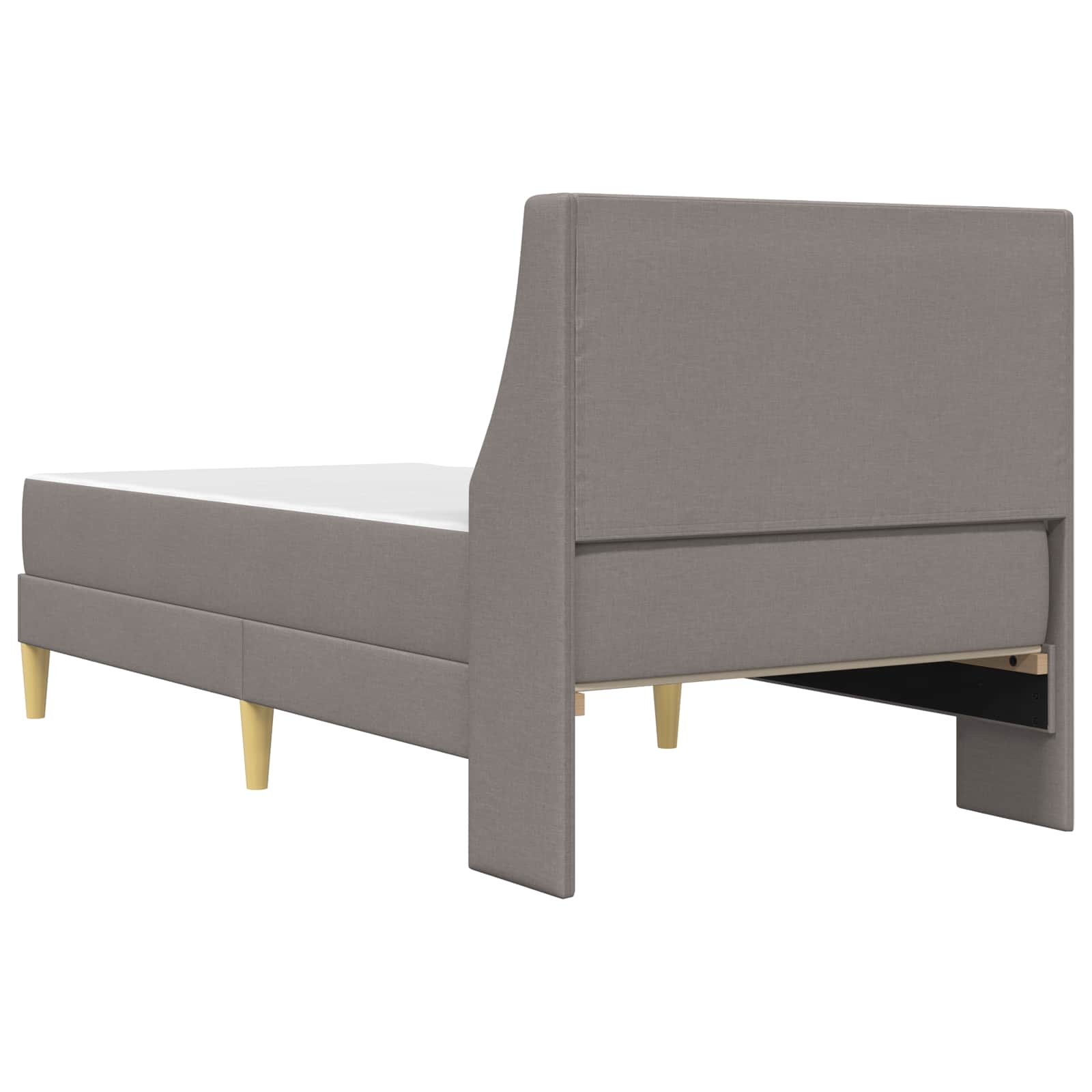 Cadre de lit avec matelas Taupe 80x 200 cm Polyester - XIOS