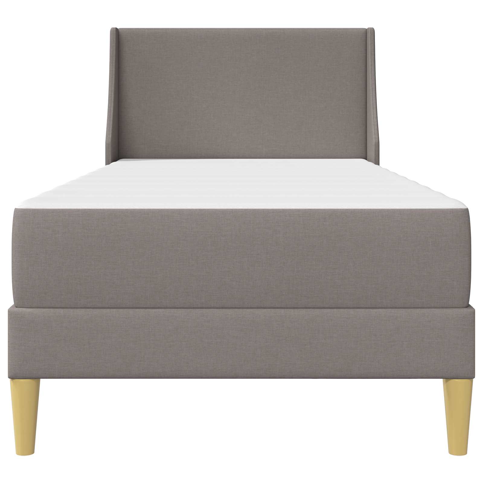 Cadre de lit avec matelas Taupe 80x 200 cm Polyester - XIOS