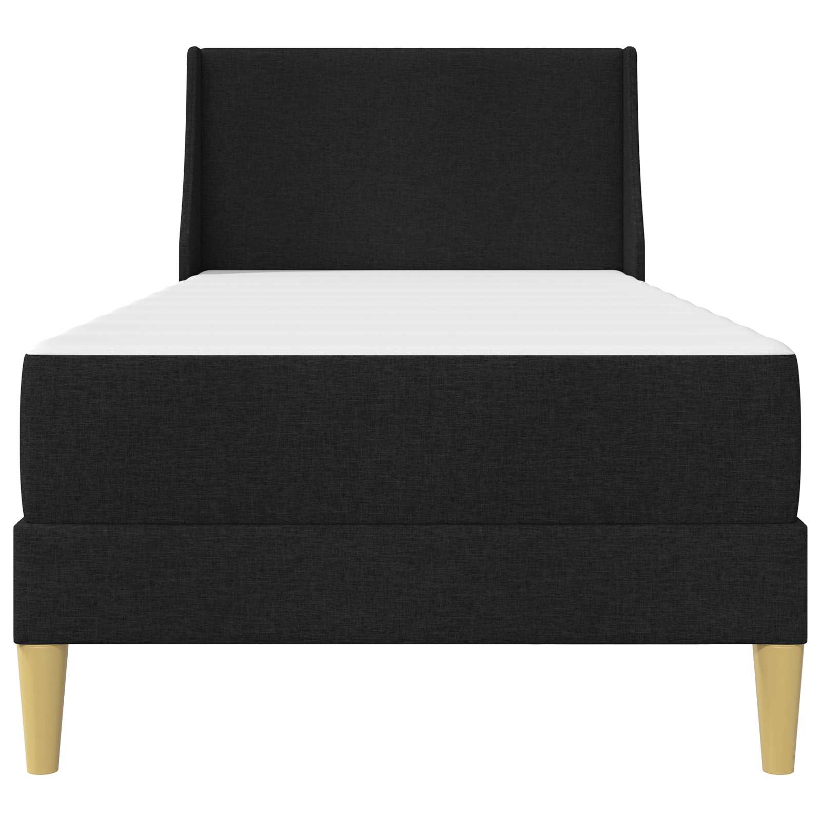 Cadre de lit avec matelas Noir 90 x 190 cm Polyester - XIOS