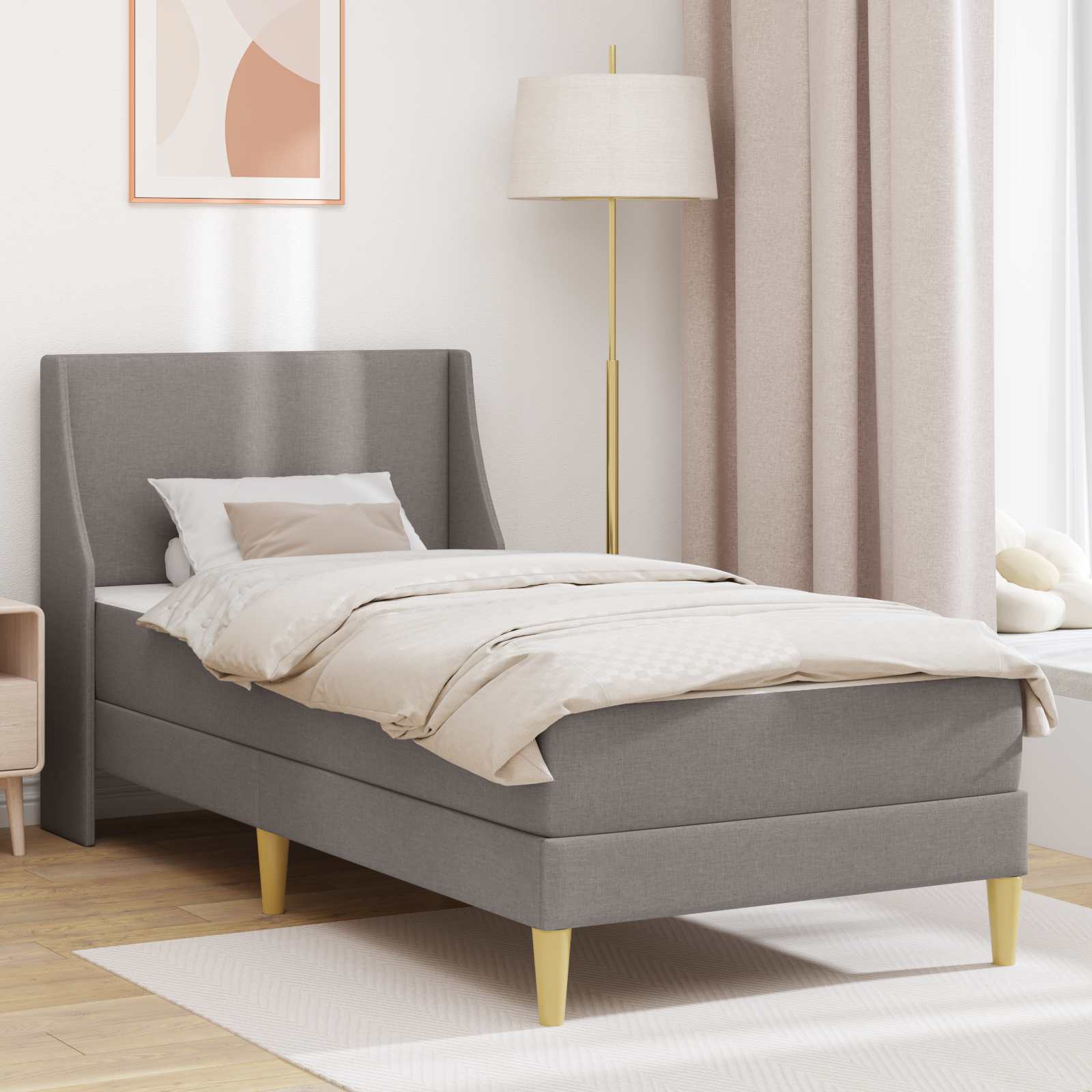 Cadre de lit avec matelas avec tête de lit Polyester - XIOS