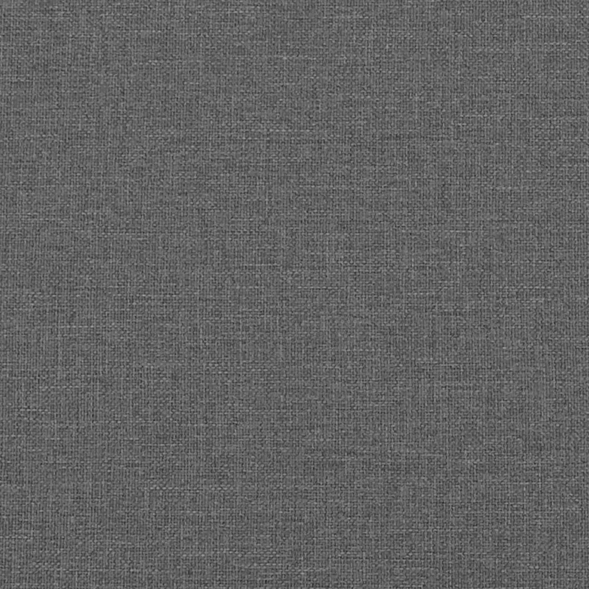 Cadre de lit avec matelas Gris foncé 90 x 200 cm Polyester - XIOS