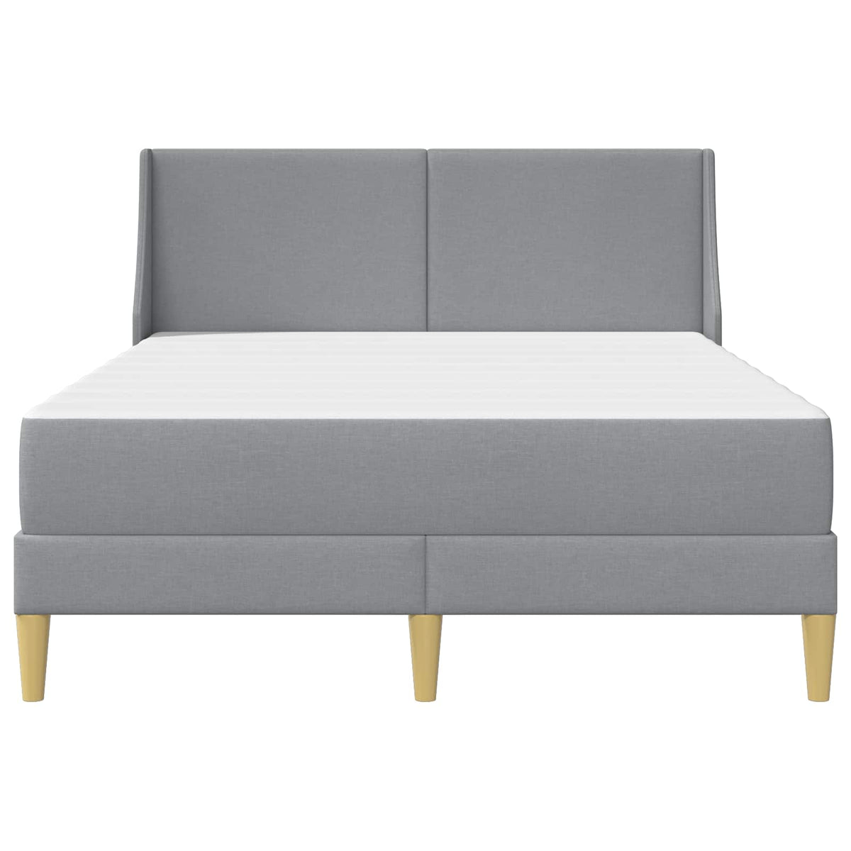 Cadre de lit avec matelas Gris clair 160 x 200 cm Polyester