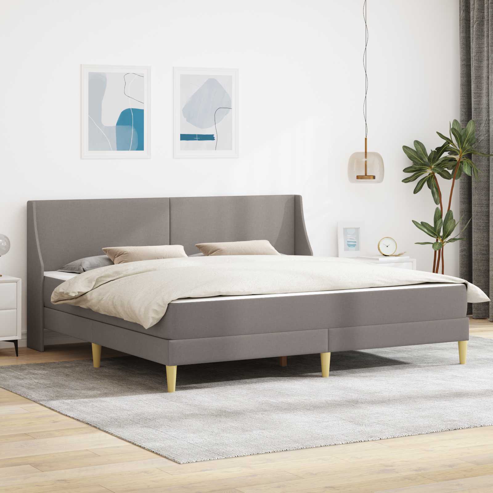 Cadre de lit avec matelas avec tête de lit Polyester - XIOS