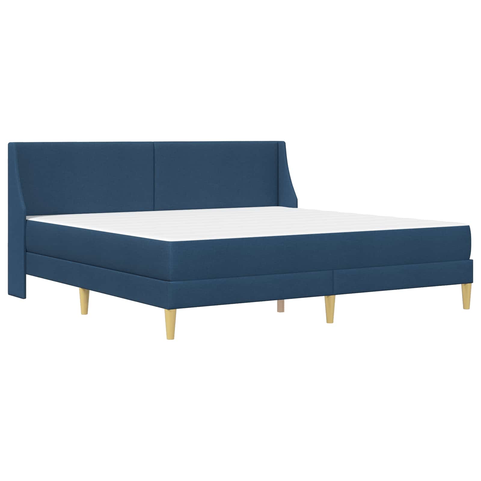 Cadre de lit avec matelas Bleu 180 x 200 cm Polyester - XIOS