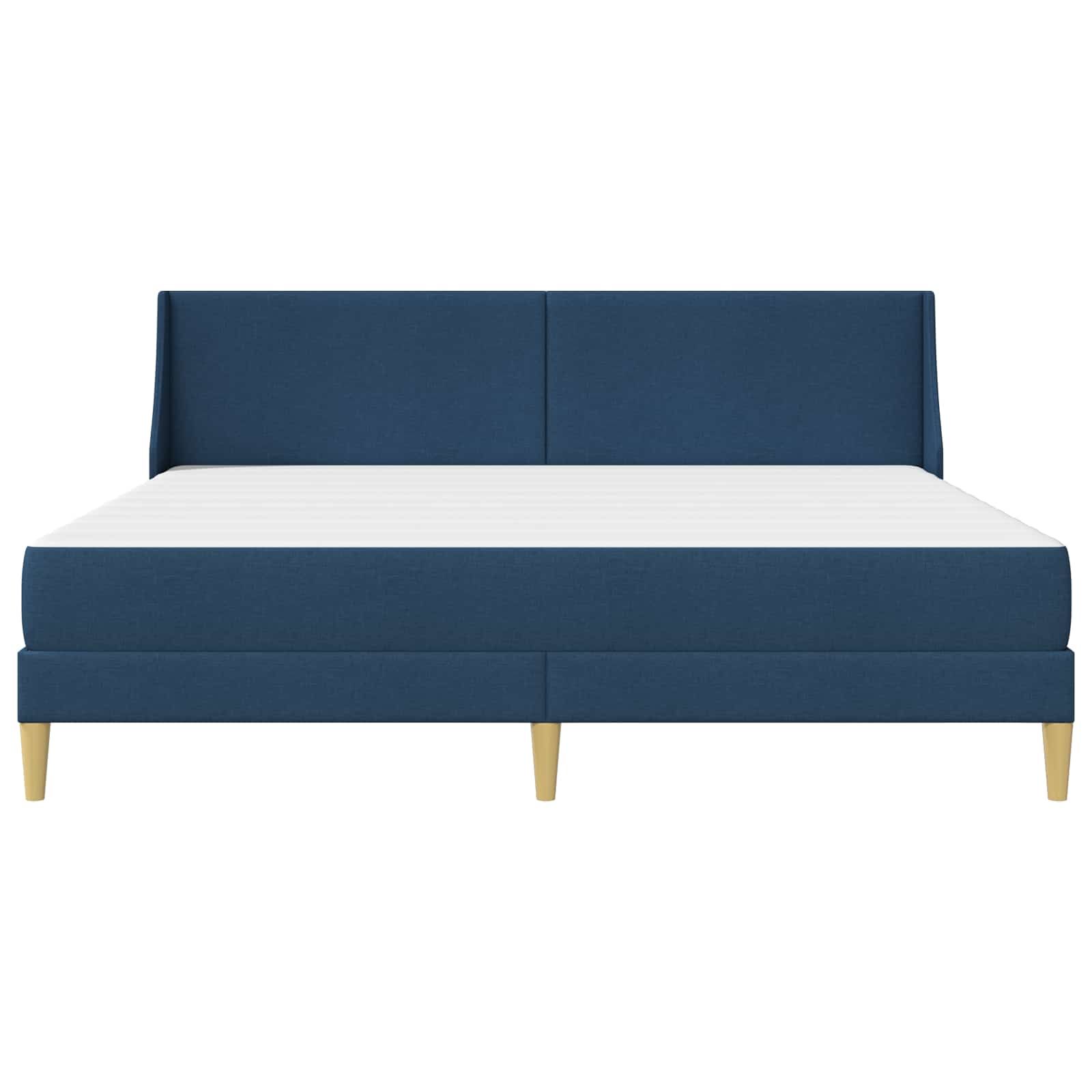 Cadre de lit avec matelas Bleu 180 x 200 cm Polyester - XIOS