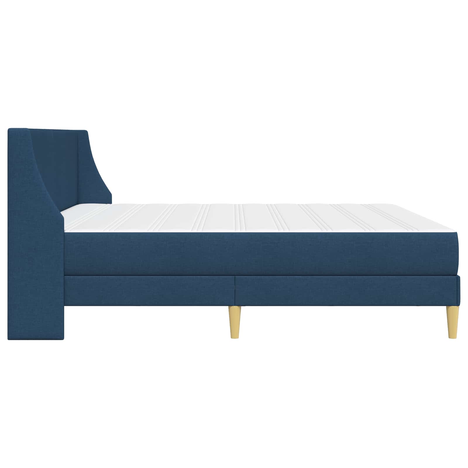 Cadre de lit avec matelas Bleu 180 x 200 cm Polyester - XIOS