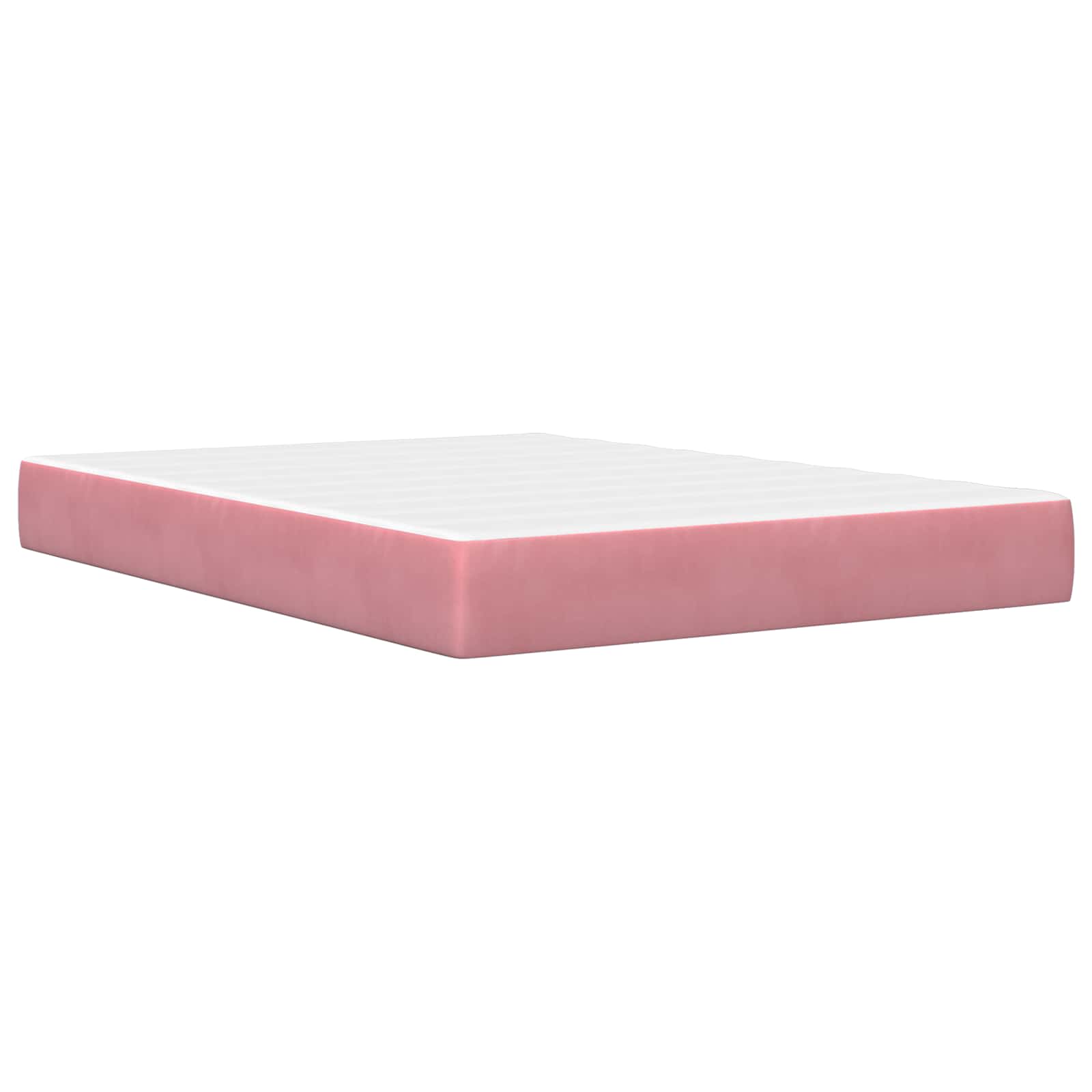 Cadre de lit avec matelas Rose 120 x 200 cm Velours - XIOS