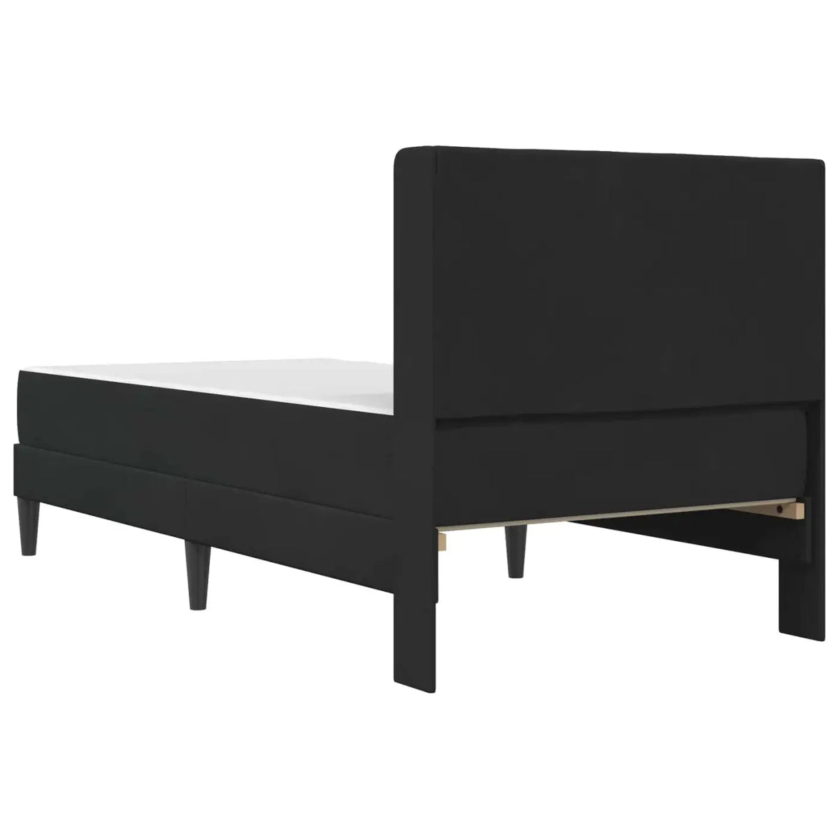 Cadre de lit avec matelas Noir 100 x 200 cm Velours - XIOS