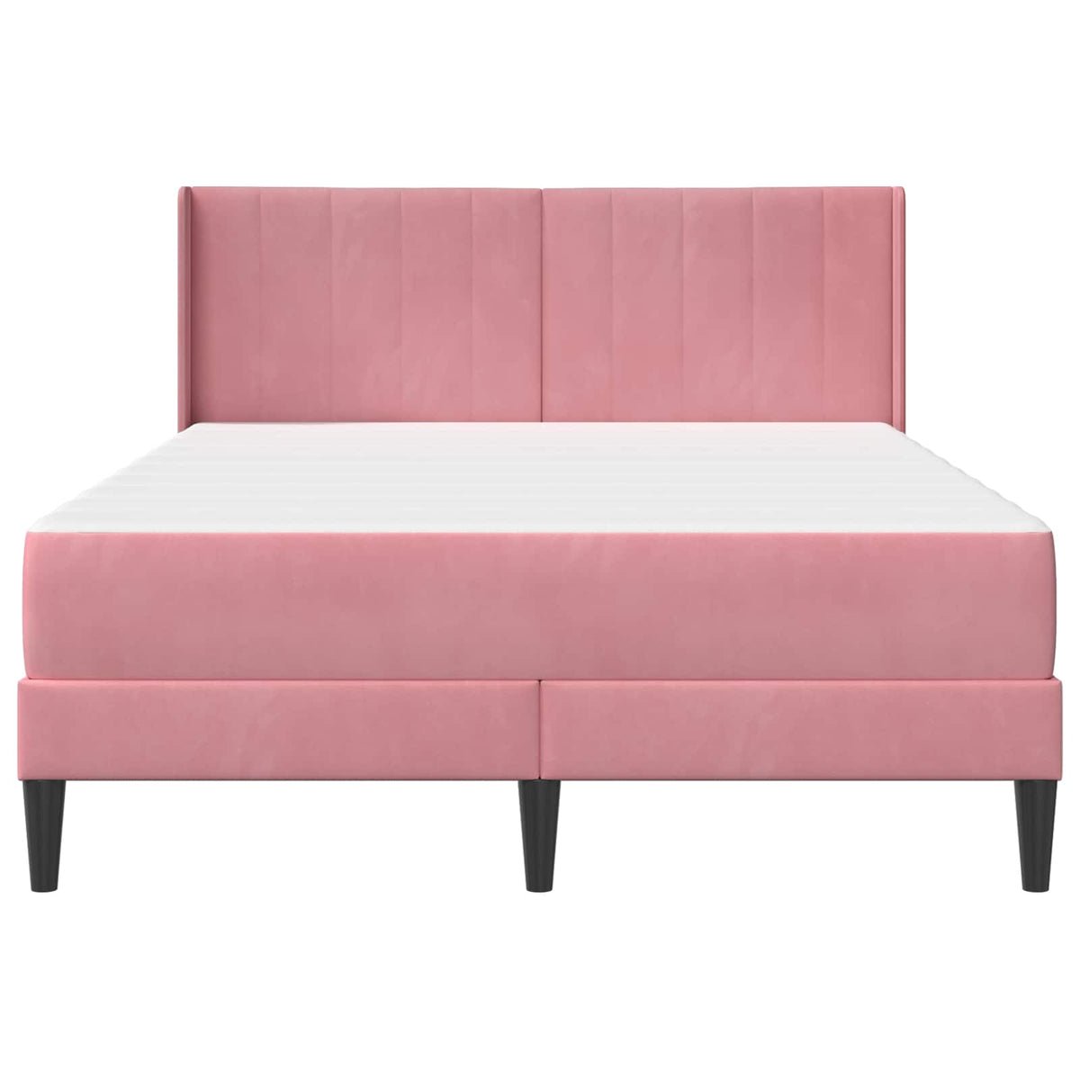 Cadre de lit avec matelas Rose 120 x 200 cm Velours