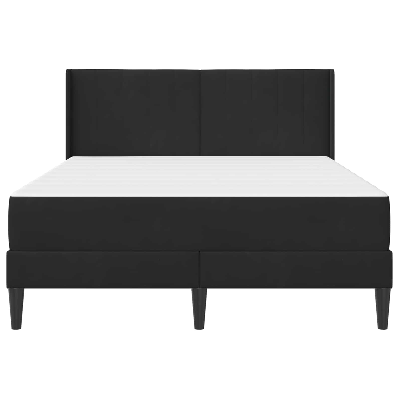 Cadre de lit avec matelas Noir 160 x 200 cm Velours - XIOS