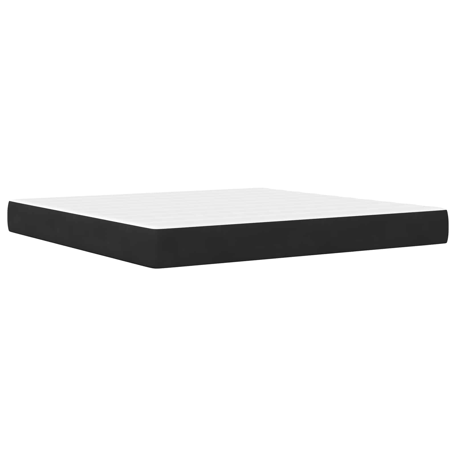 Cadre de lit avec matelas Noir 180 x 200 cm Velours - XIOS