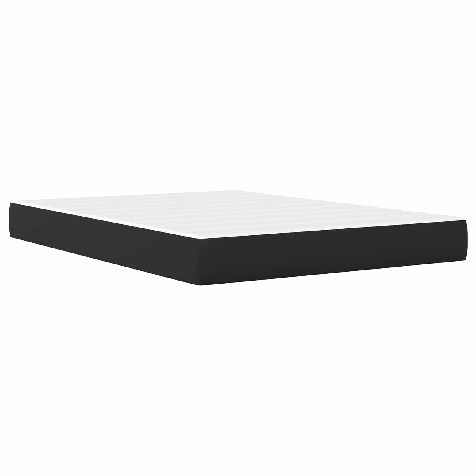 Cadre de lit avec matelas Noir 140 x 190 cm Simili cuir - XIOS