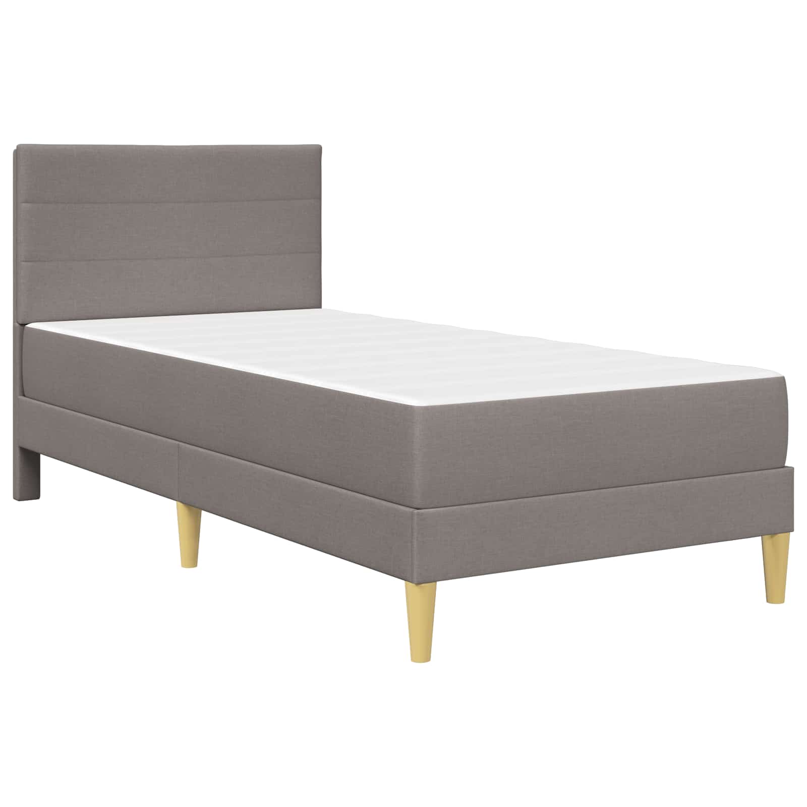 Cadre de lit Taupe 90 x 190 cm Polyester - XIOS