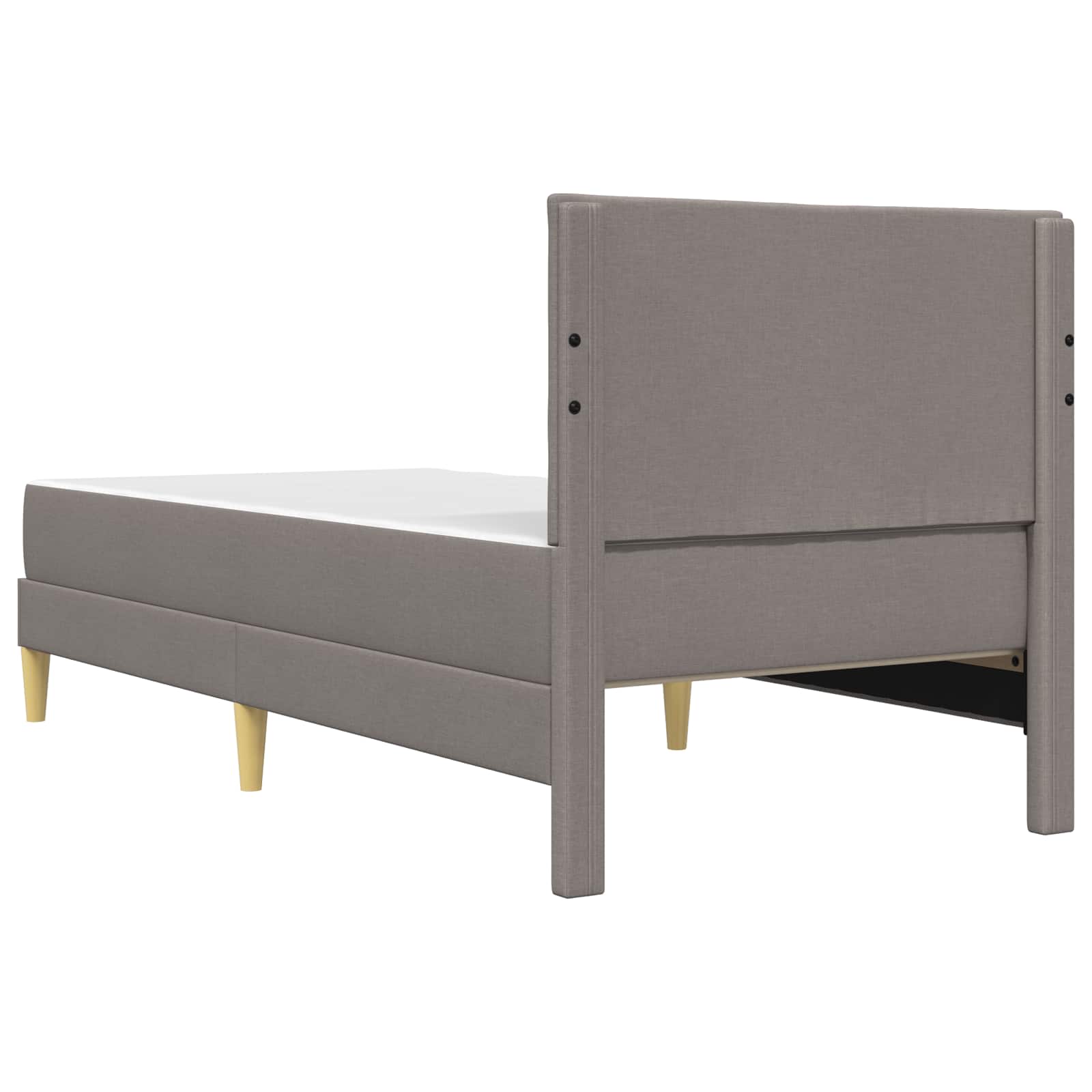 Cadre de lit Taupe 90 x 190 cm Polyester - XIOS