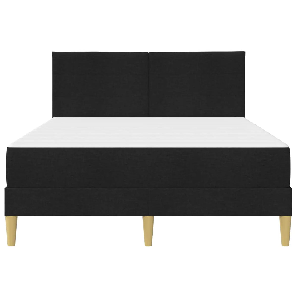 Cadre de lit avec matelas Noir 120 x 190 cm Polyester - XIOS