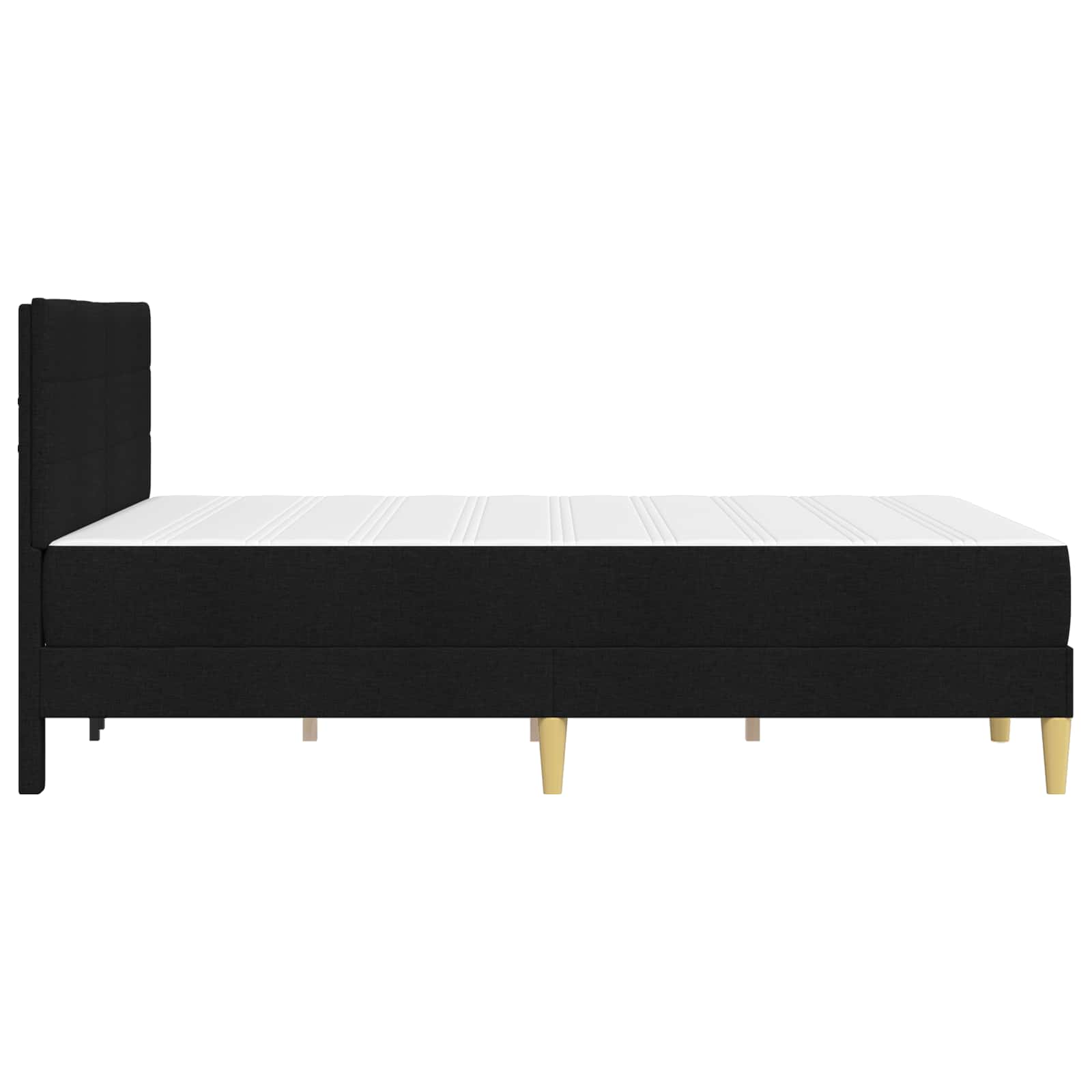 Cadre de lit Noir 120 x 190 cm Polyester - XIOS