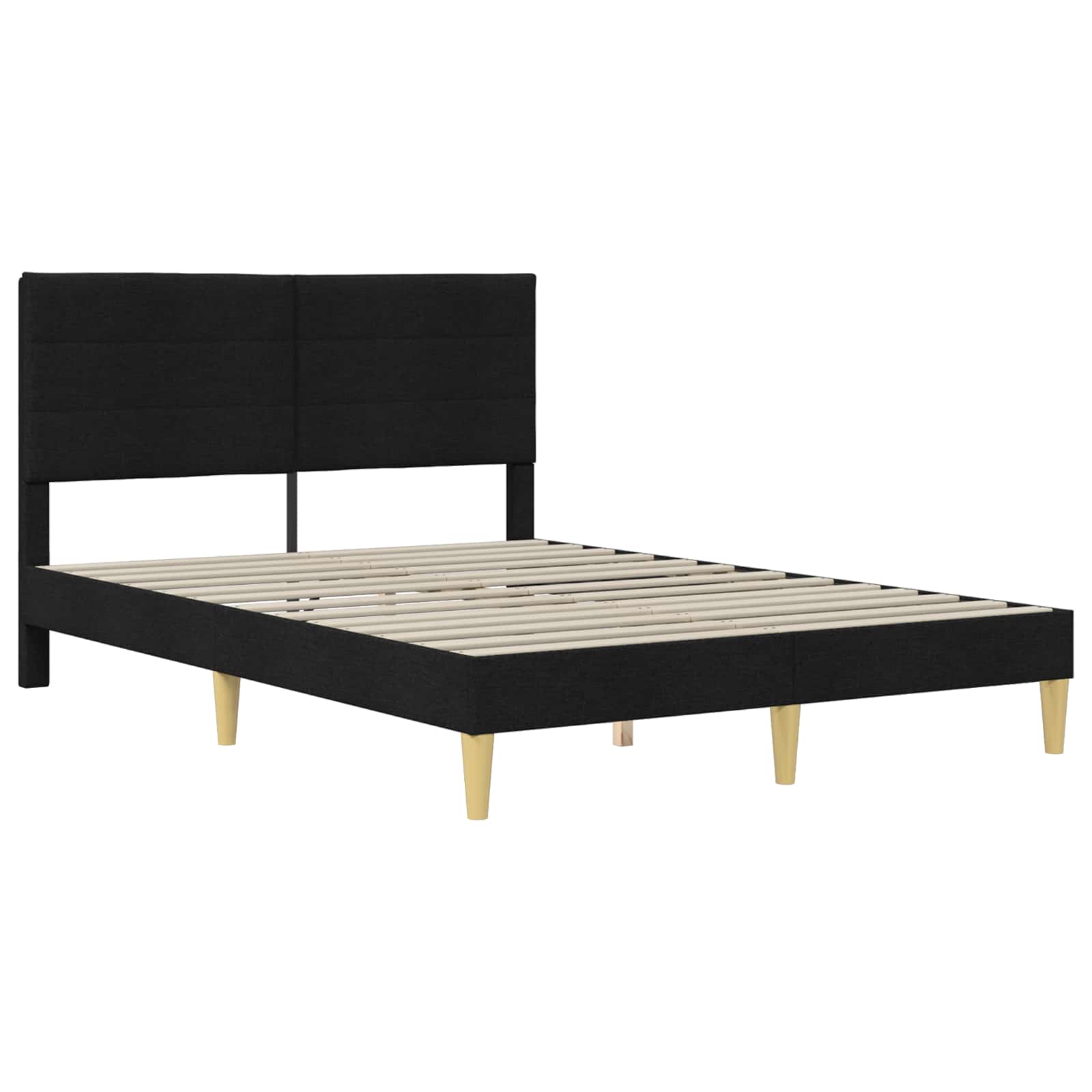 Cadre de lit Noir 140 x 190 cm Polyester - XIOS