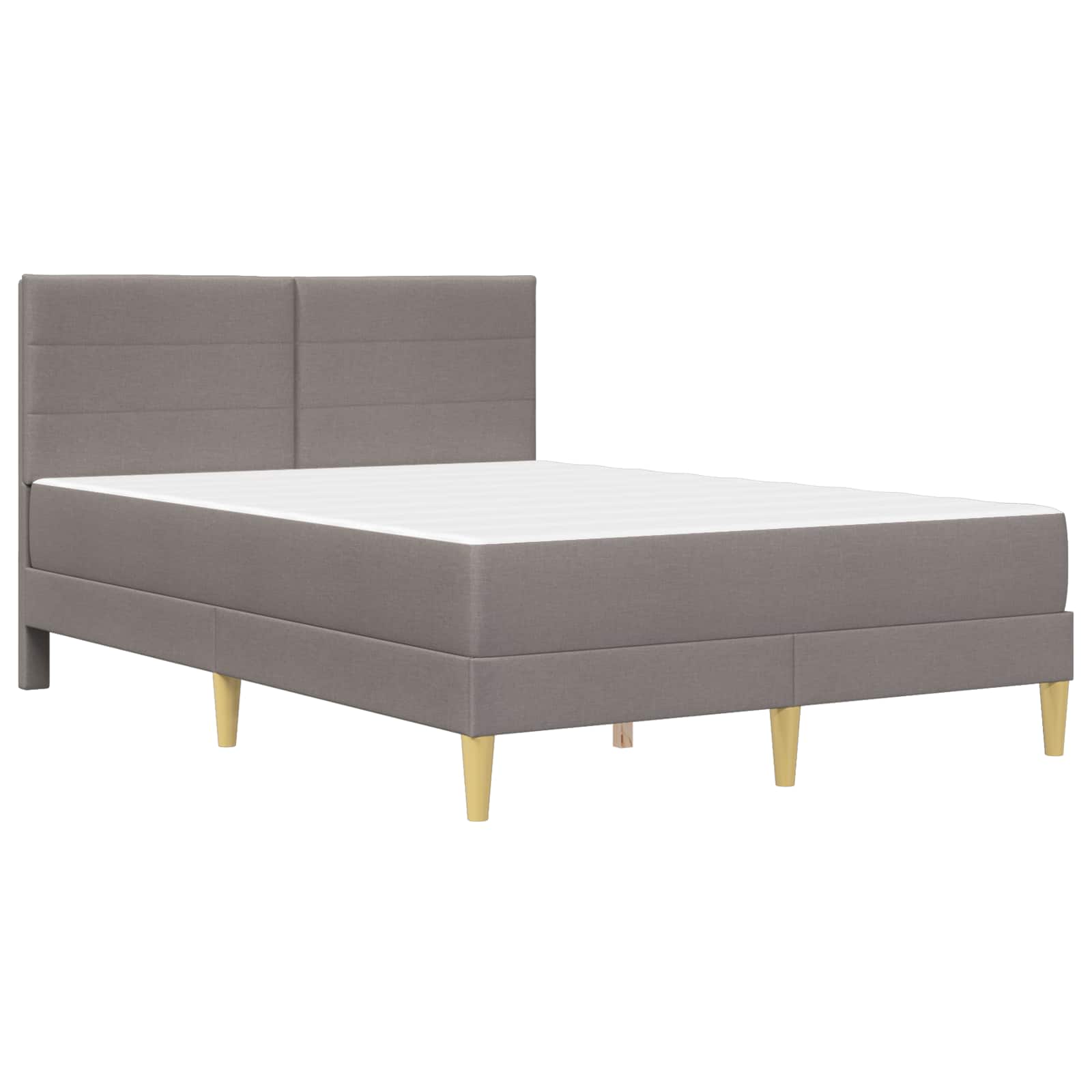 Cadre de lit Taupe 140 x 190 cm Polyester - XIOS
