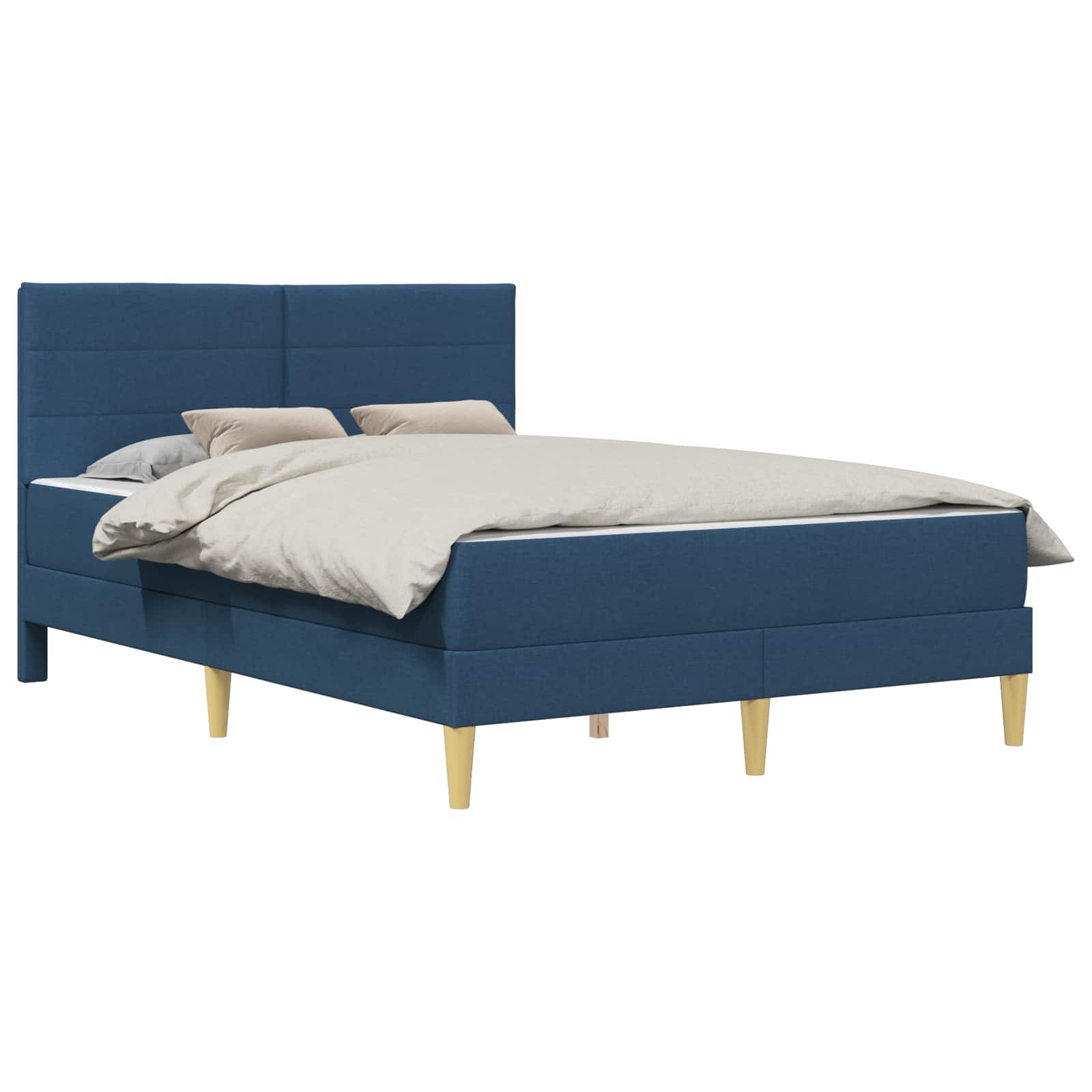 Cadre de lit Bleu 140 x 190 cm Polyester - XIOS