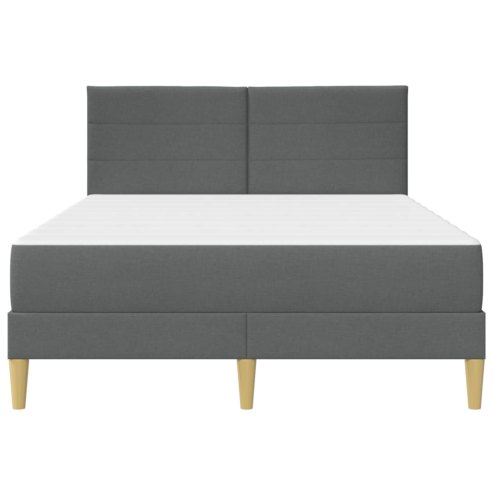 Cadre de lit Gris foncé 140 x 200 cm Polyester - XIOS