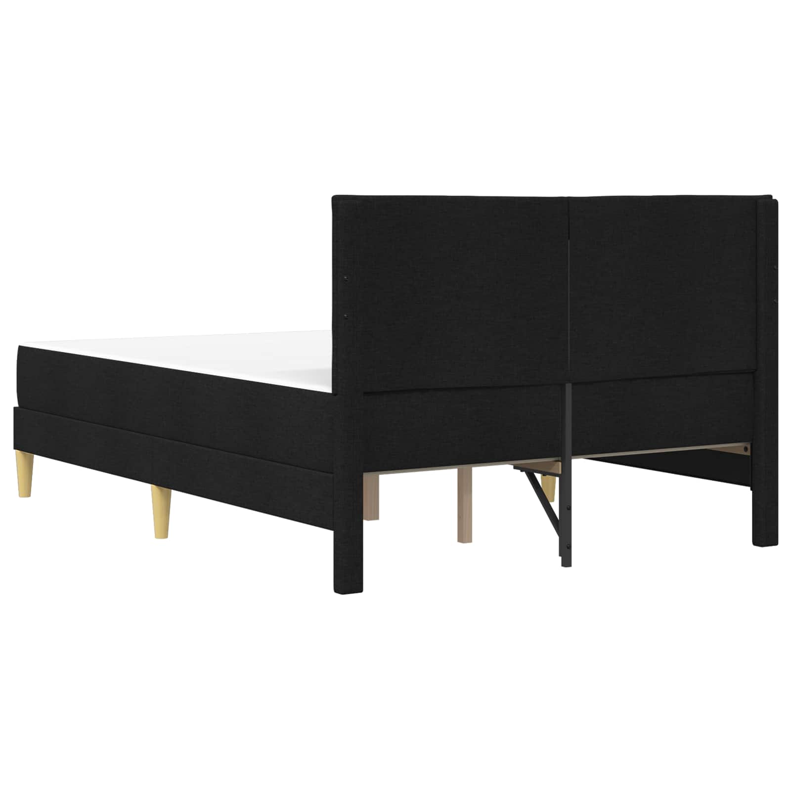 Cadre de lit Noir 140 x 200 cm Polyester - XIOS