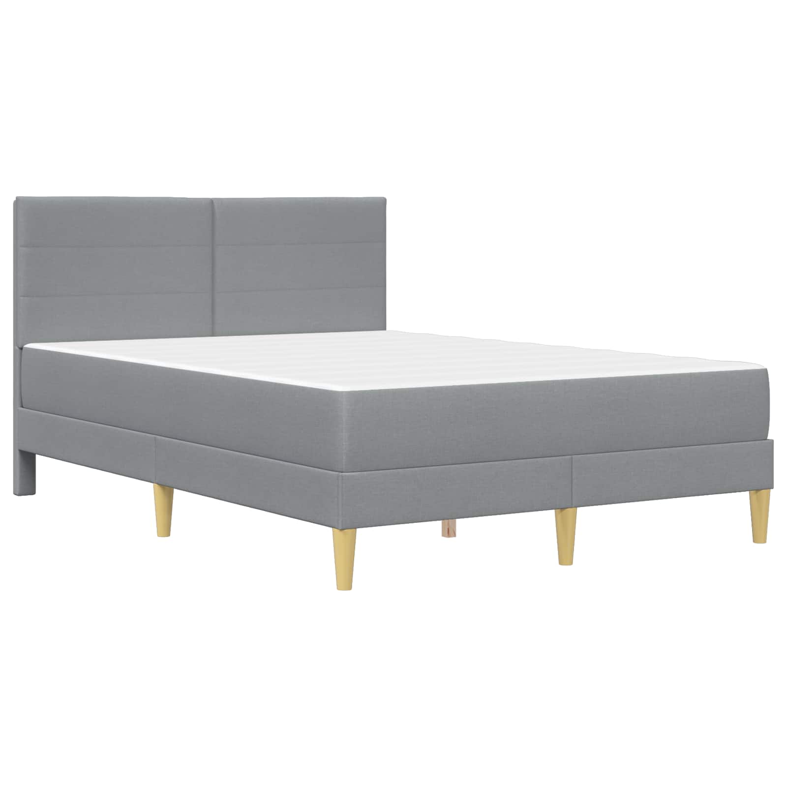 Cadre de lit Gris clair 160 x 200 cm Polyester - XIOS