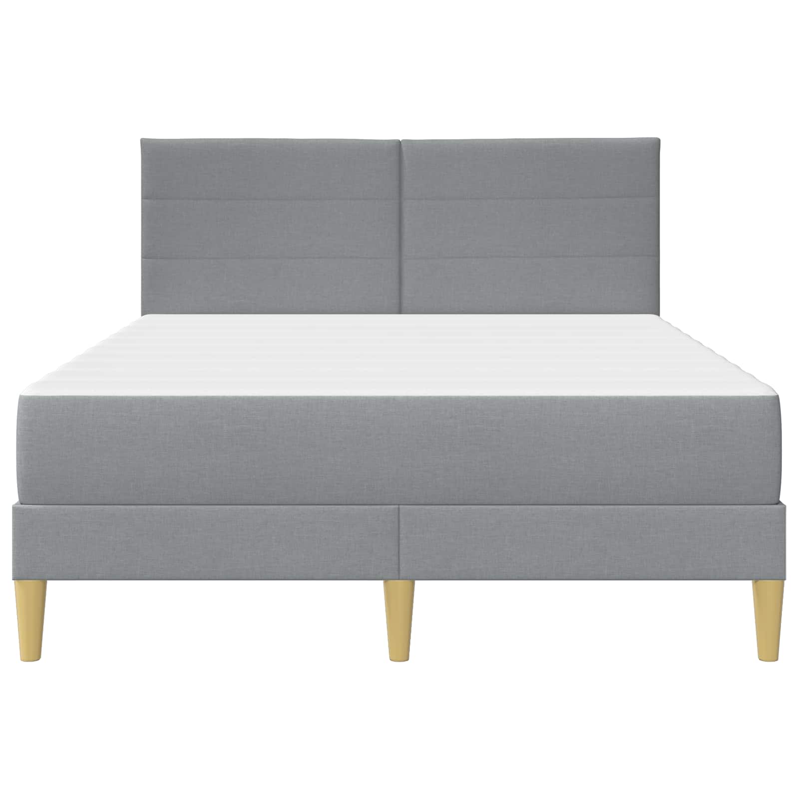 Cadre de lit Gris clair 160 x 200 cm Polyester - XIOS