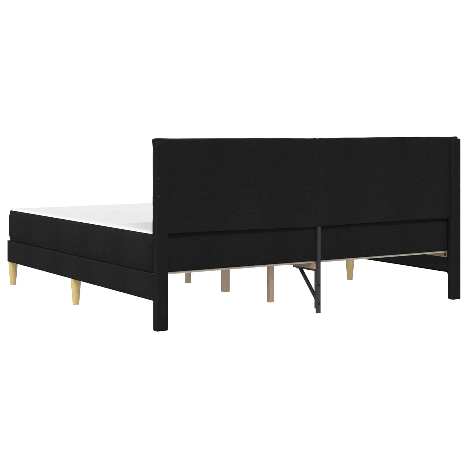 Cadre de lit Noir 180 x 200 cm Polyester - XIOS