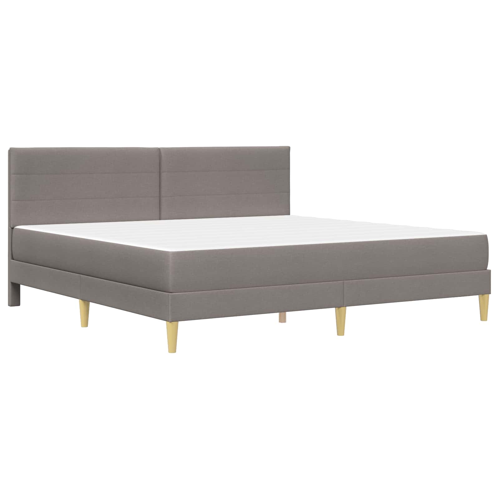 Cadre de lit Taupe 180 x 200 cm Polyester - XIOS